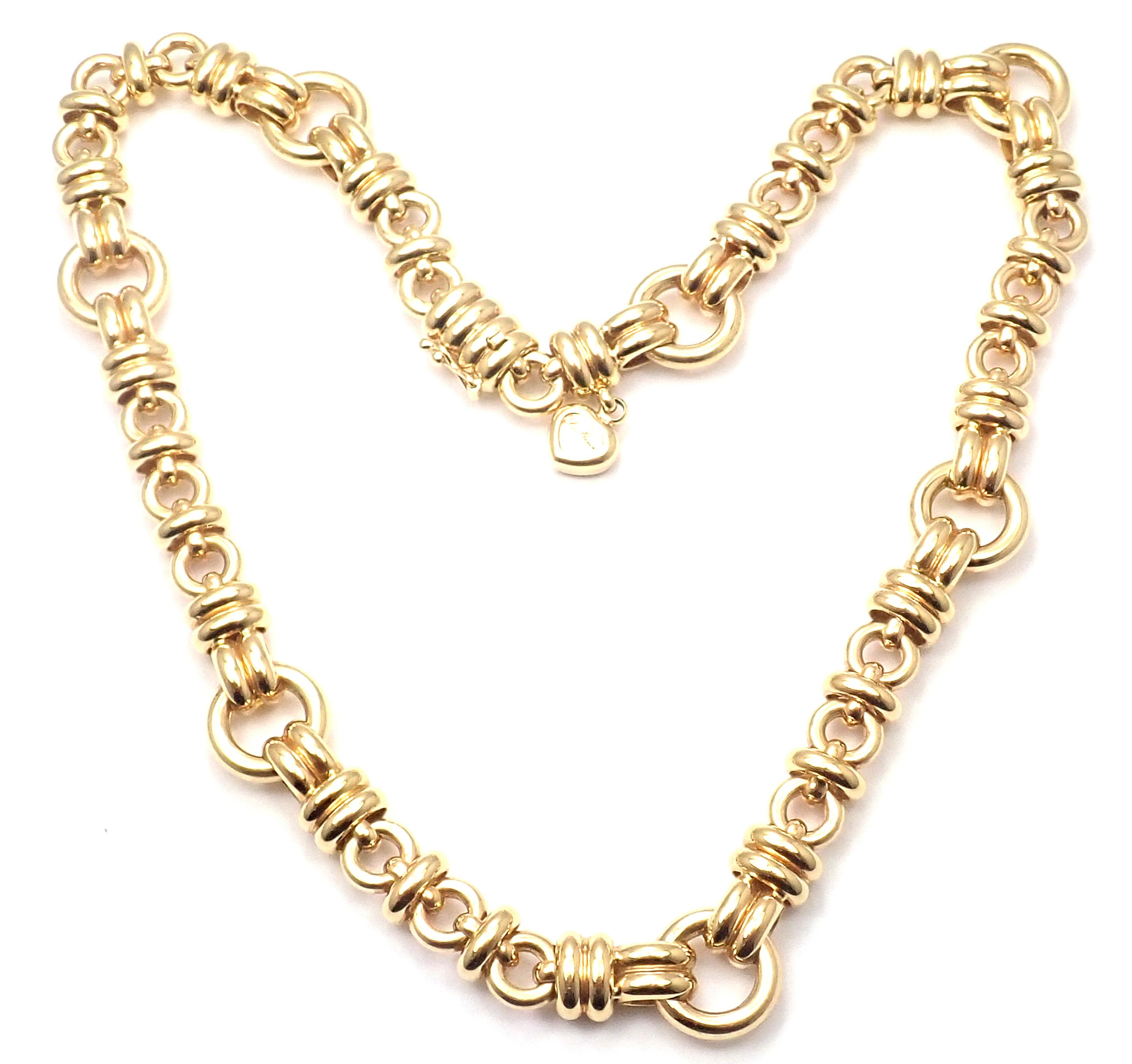 Chopard Les Chaines Yellow Gold Link Necklace For Sale 3