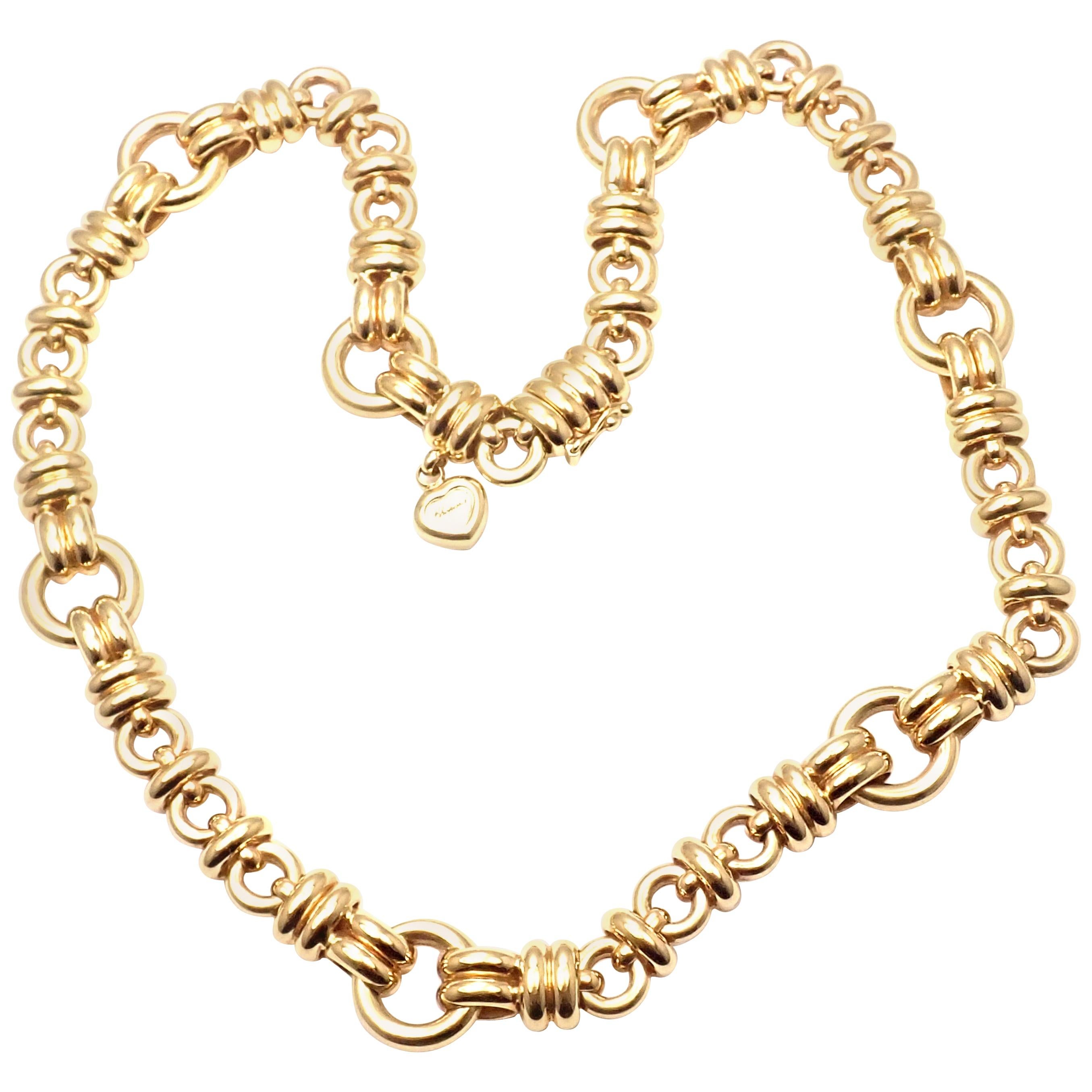 Chopard Les Chaines Yellow Gold Link Necklace