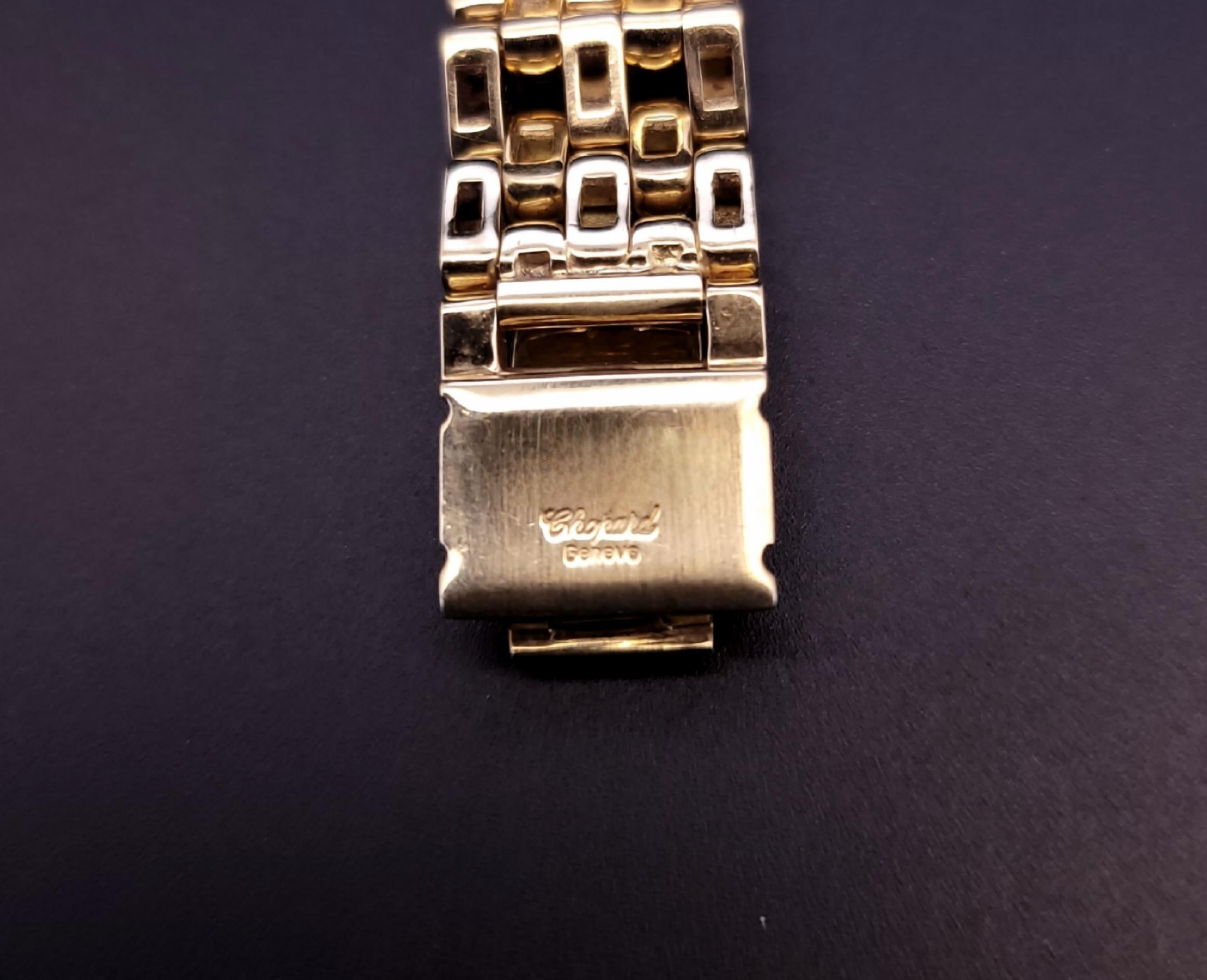 Chopard L'heure Du Diamant round 18K yellow gold diamond Ruby stone  Watch For Sale 2