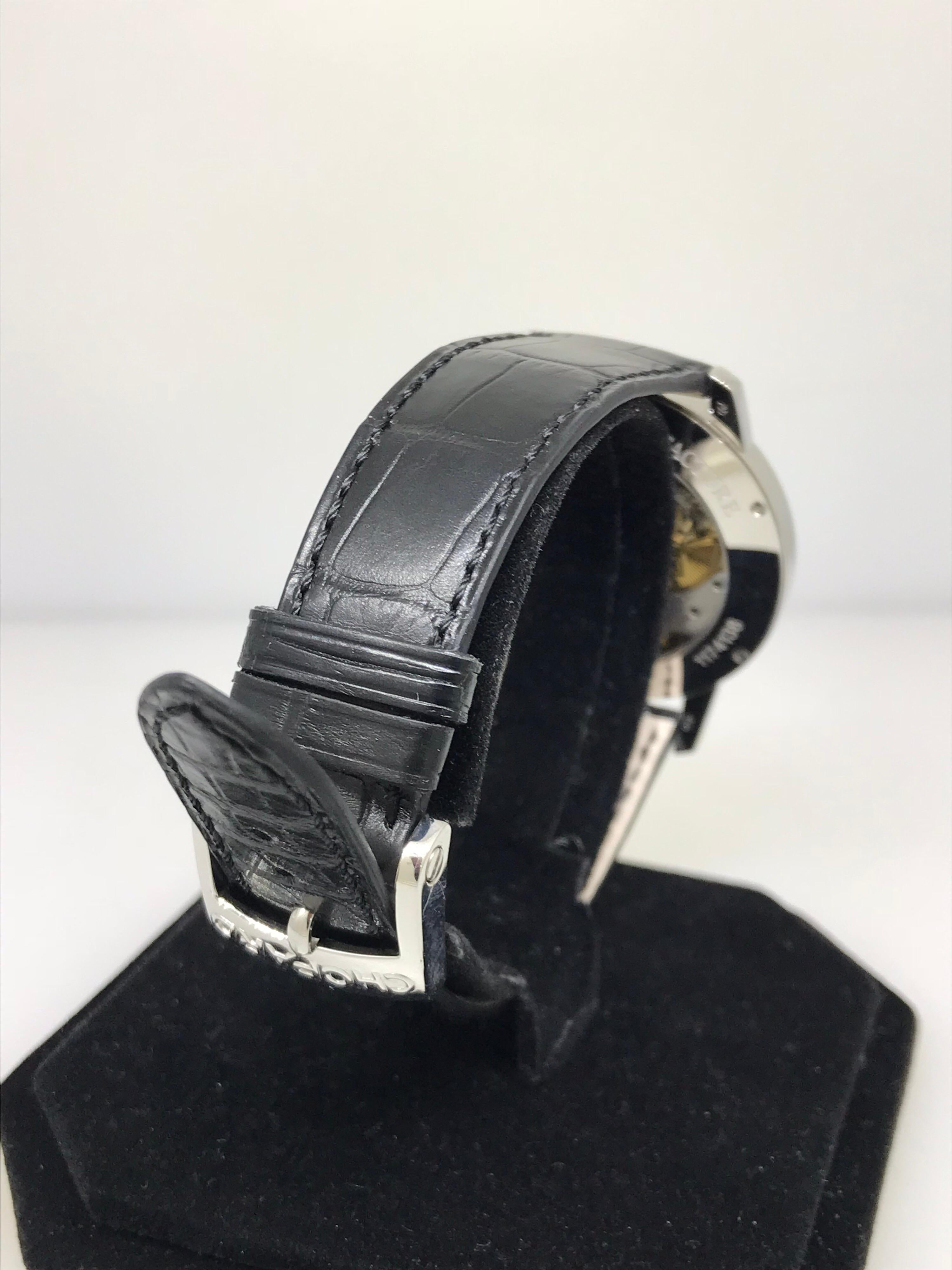 Chopard L.U.C. Classic Twin Automatic Black Dial Men's Watch 16/1880 For Sale 3