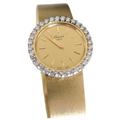 Chopard L.U.C Ref. 810 Diamond Bezel with Integrated 18K Gold Bracelet, 1980's