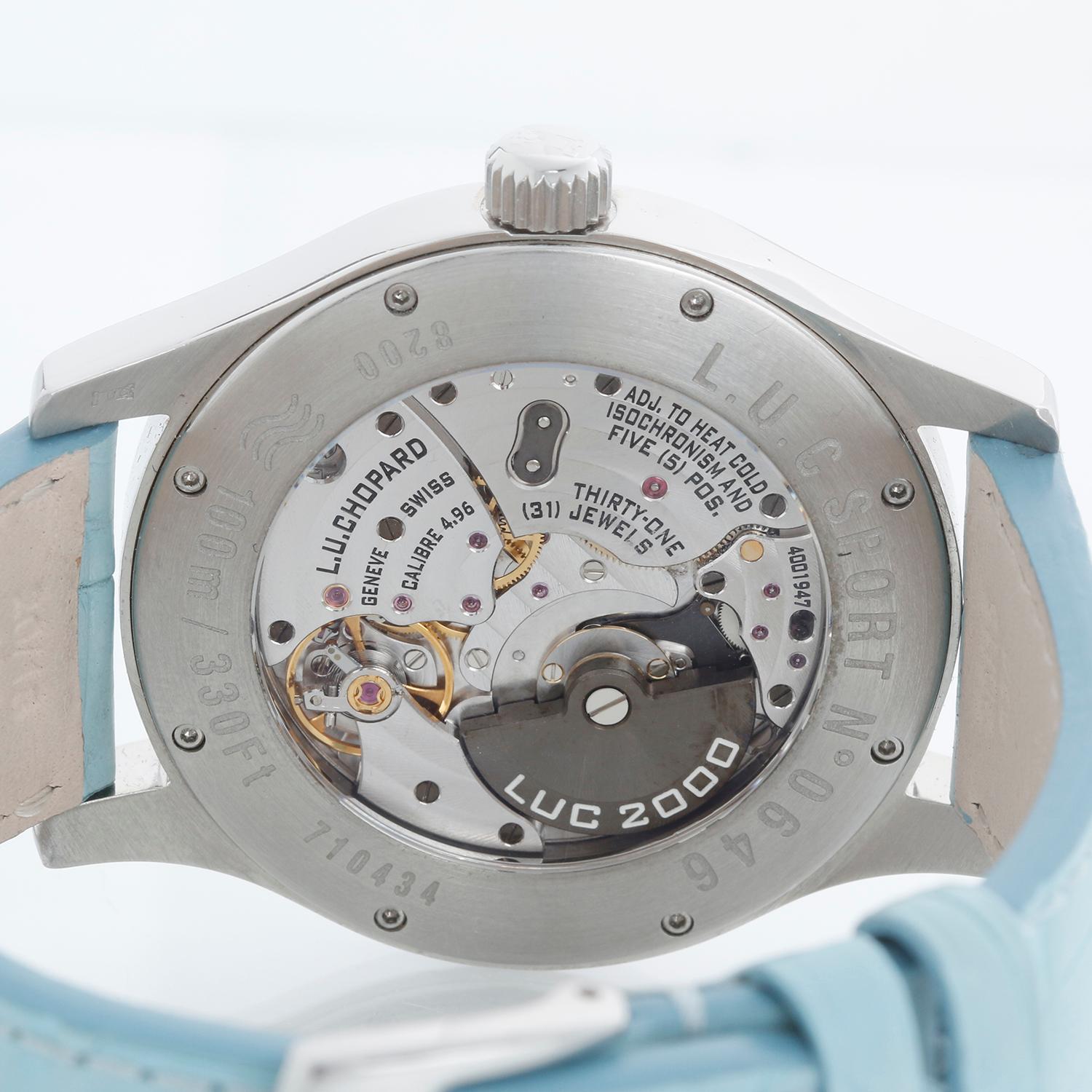 Chopard LUC  Sport Stainless Steel Ladies Watch In Excellent Condition For Sale In Dallas, TX