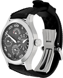 Chopard L.U.C. Tech Regulator Stainless Steel Manual Wind Wristwatch Ref 16/8449