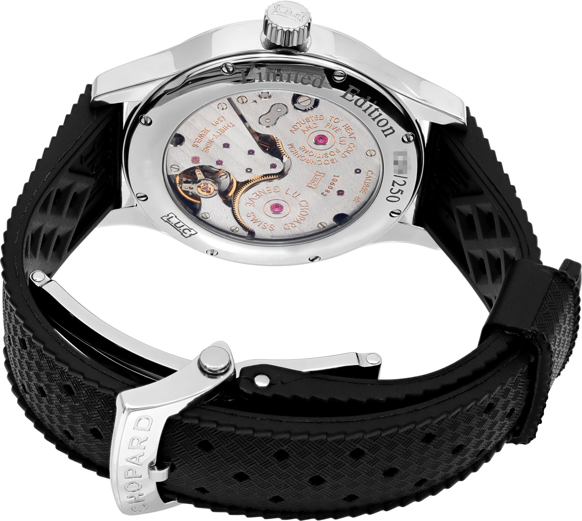 Men's Chopard L.U.C. Tech Regulator Stainless Steel Manual Wind Wristwatch Ref 16/8449 For Sale