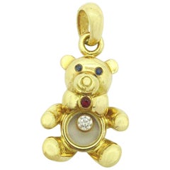 Chopard Luc Teddy Bear Happy Diamond Pendant