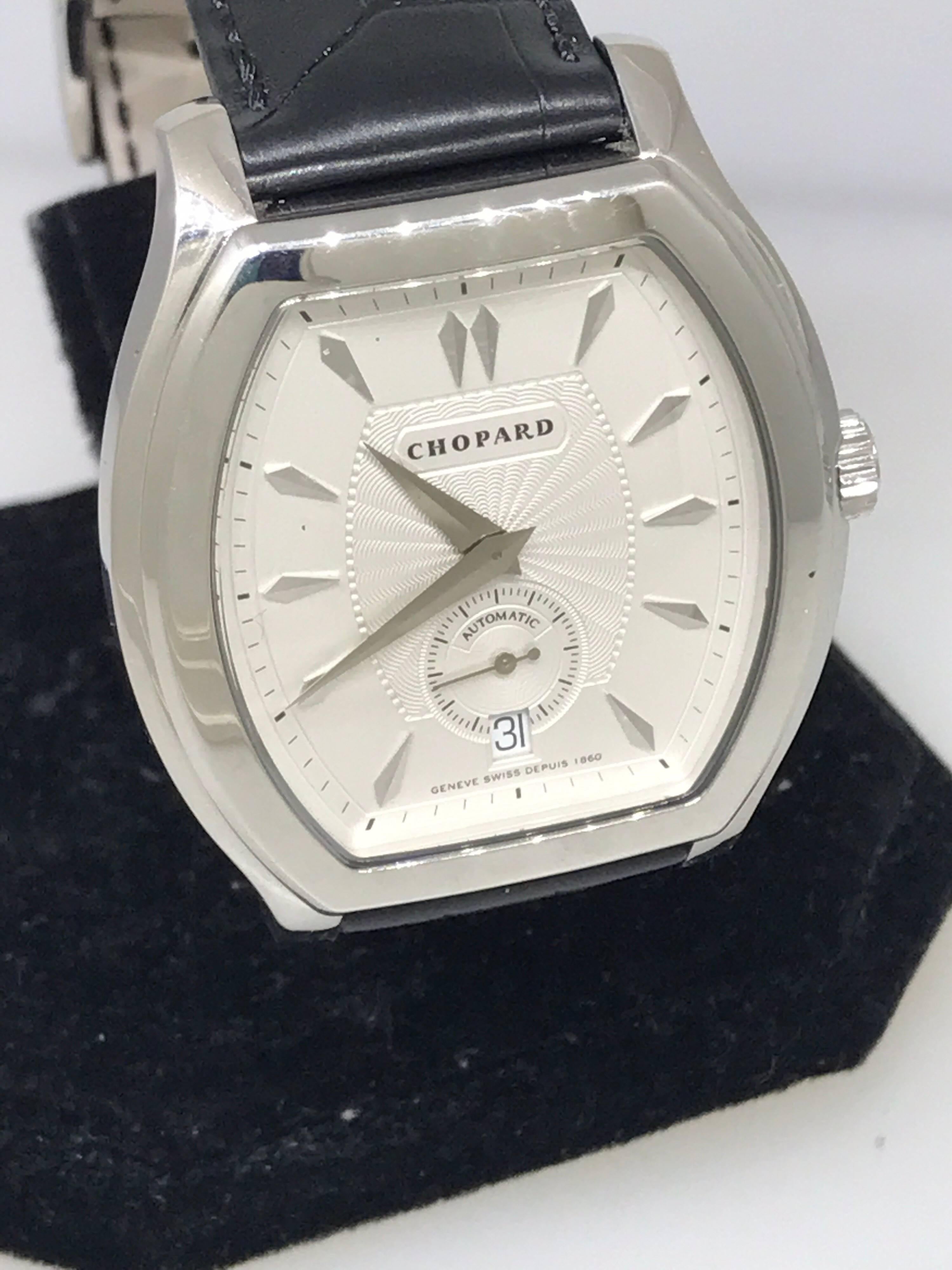 Chopard L.U.C. Prince Foundation Watch

Model Number: 16/2267

Limited Edition to 1860 Pieces

100% Authentic

New (Old Stock)

Comes with original Chopard box and instruction manual

18 Karat White Gold

Sapphire Crystal

Silver Guilloche