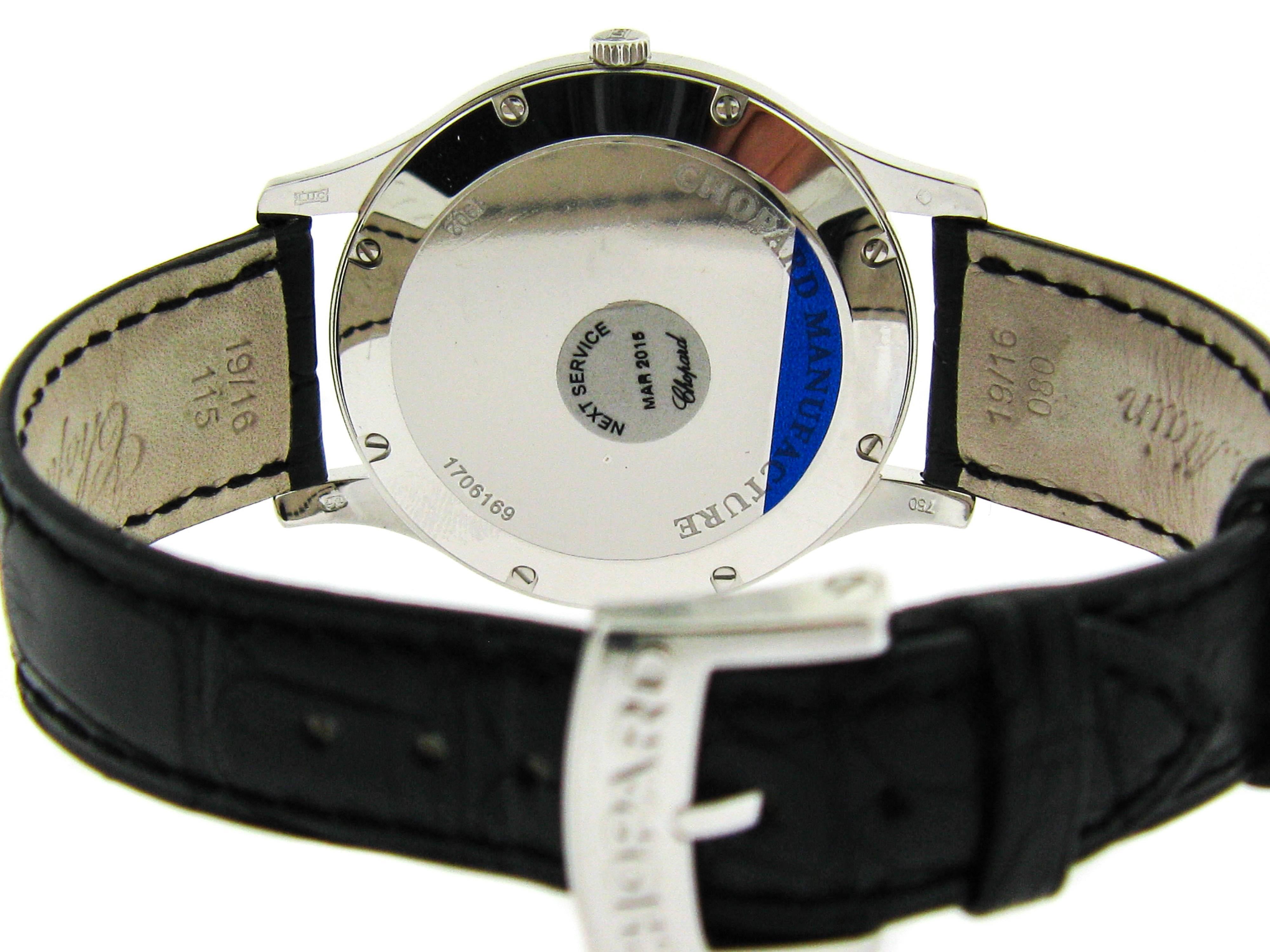 Modern Chopard White Gold L.U.C. XP Automatic Wristwatch