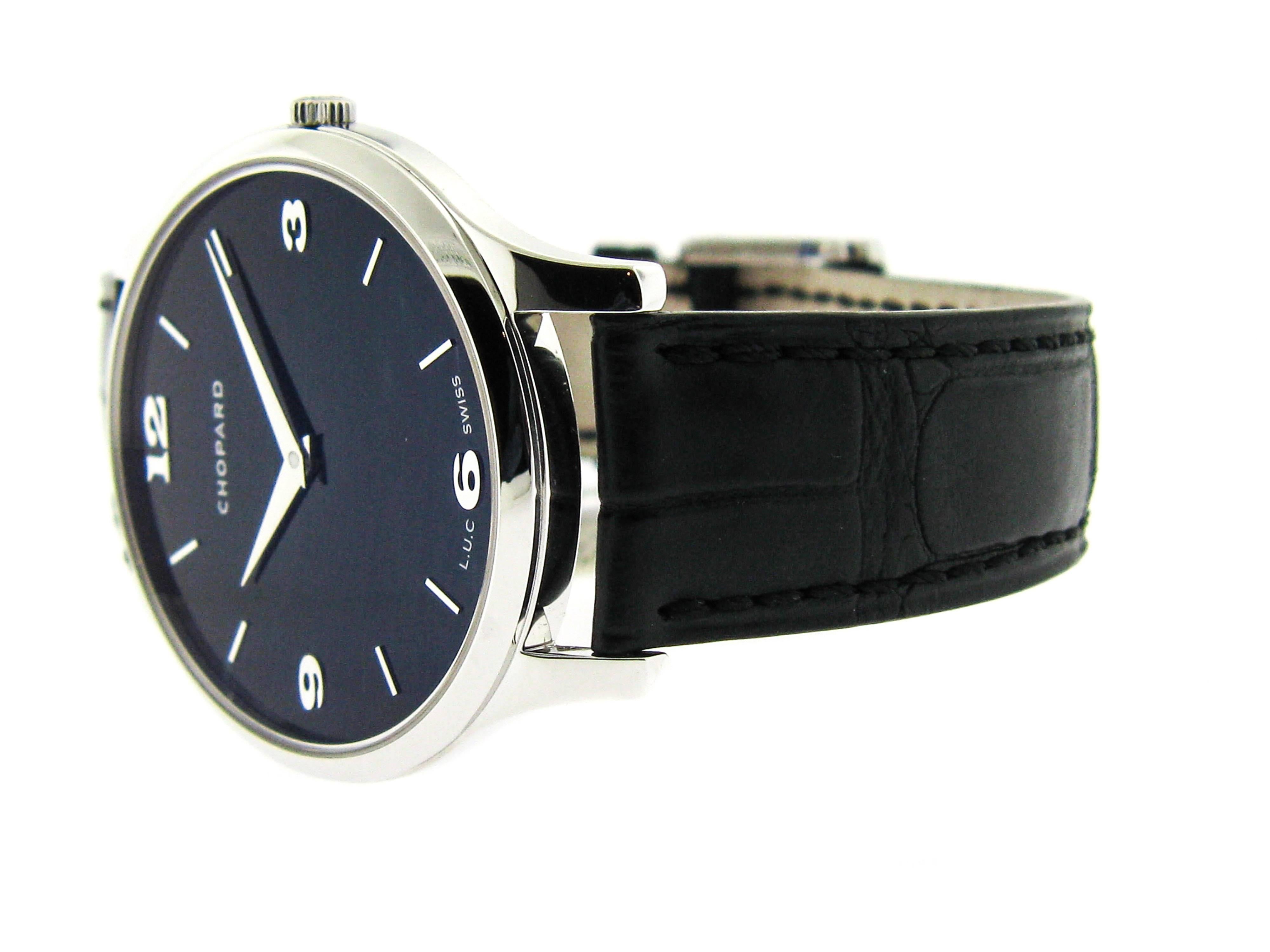 Chopard White Gold L.U.C. XP Automatic Wristwatch In New Condition In Greenwich, CT