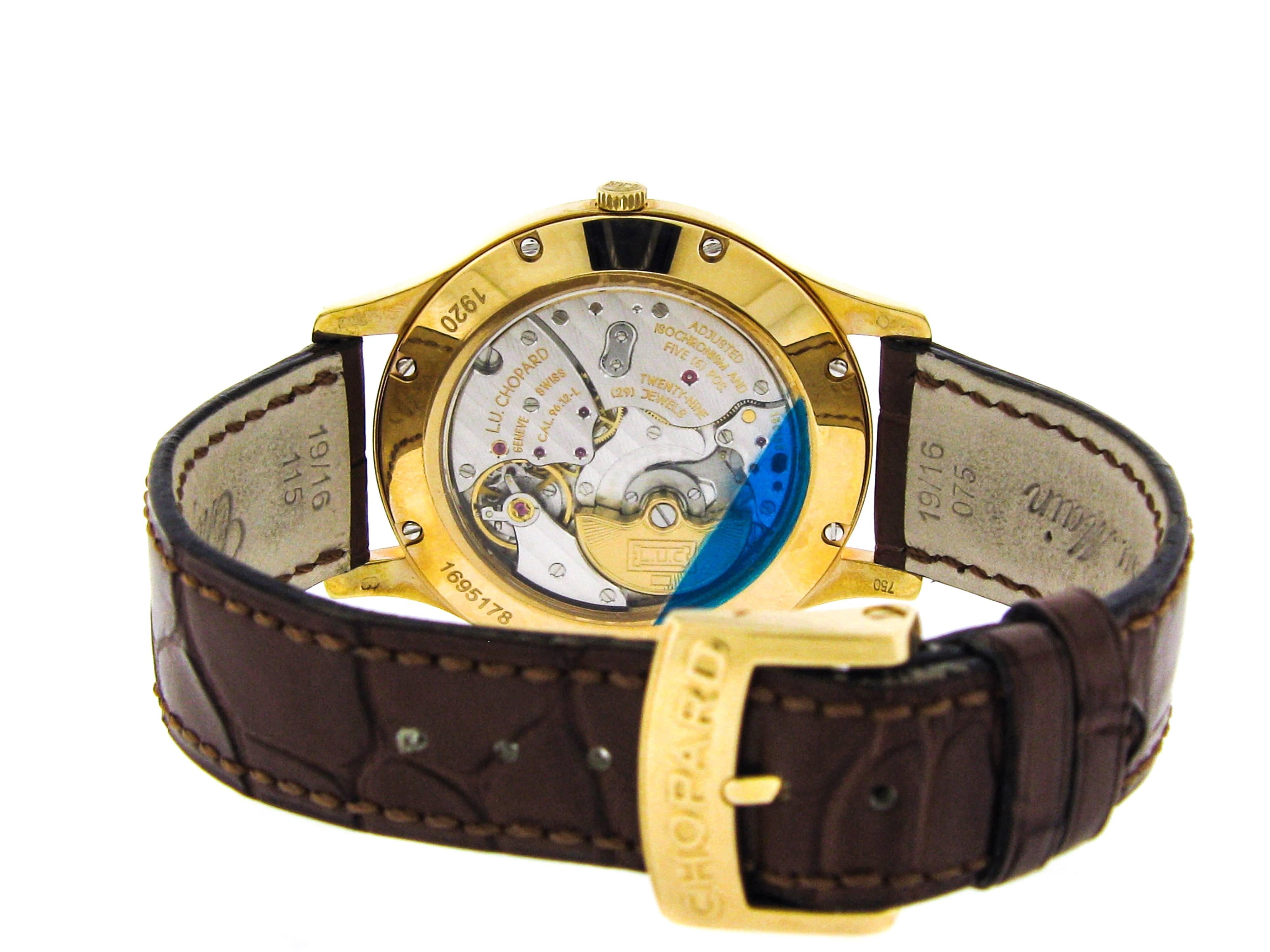 Modern Chopard Rose Gold L.U.C. XPS Self-Winding Wristwatch