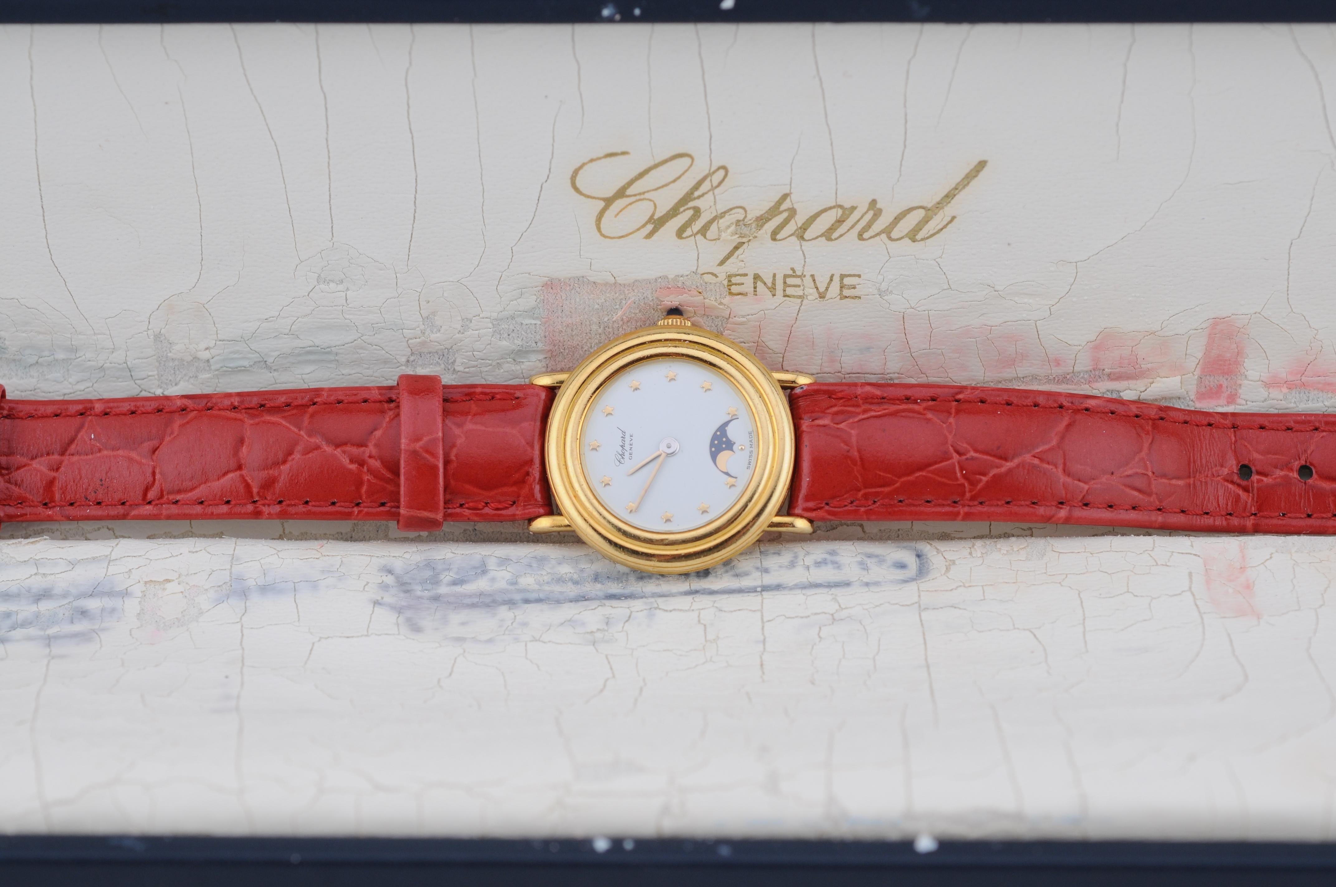 Chopard Lvnad’Oro Moonphase 18K Yellow Gold Ref. 4084 In Good Condition In Berlin, BE