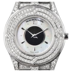 Chopard Mauboussin Diamond Mother of Pearl 18K White Gold Wristwatch