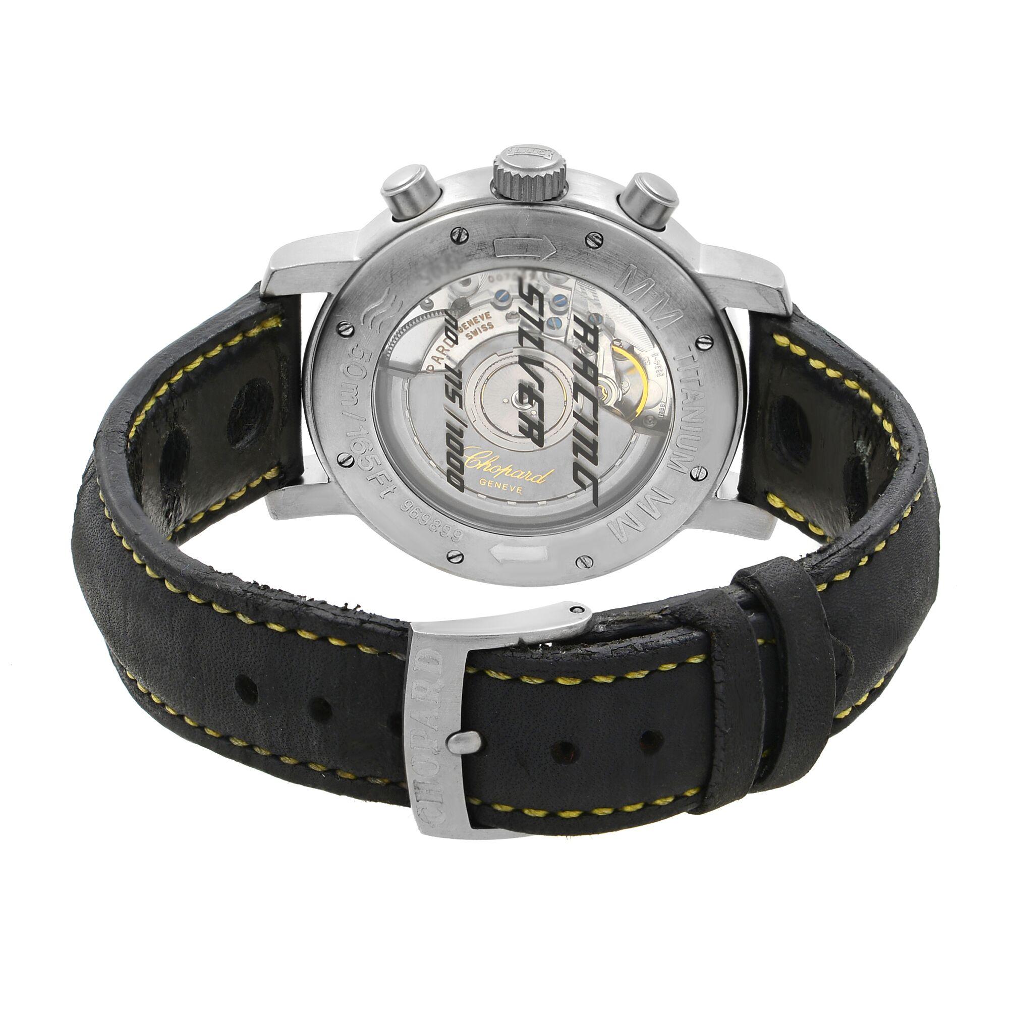 Chopard Mile Miglia Titanium Silver Dial Automatic Men's Watch 16/8915-100 2