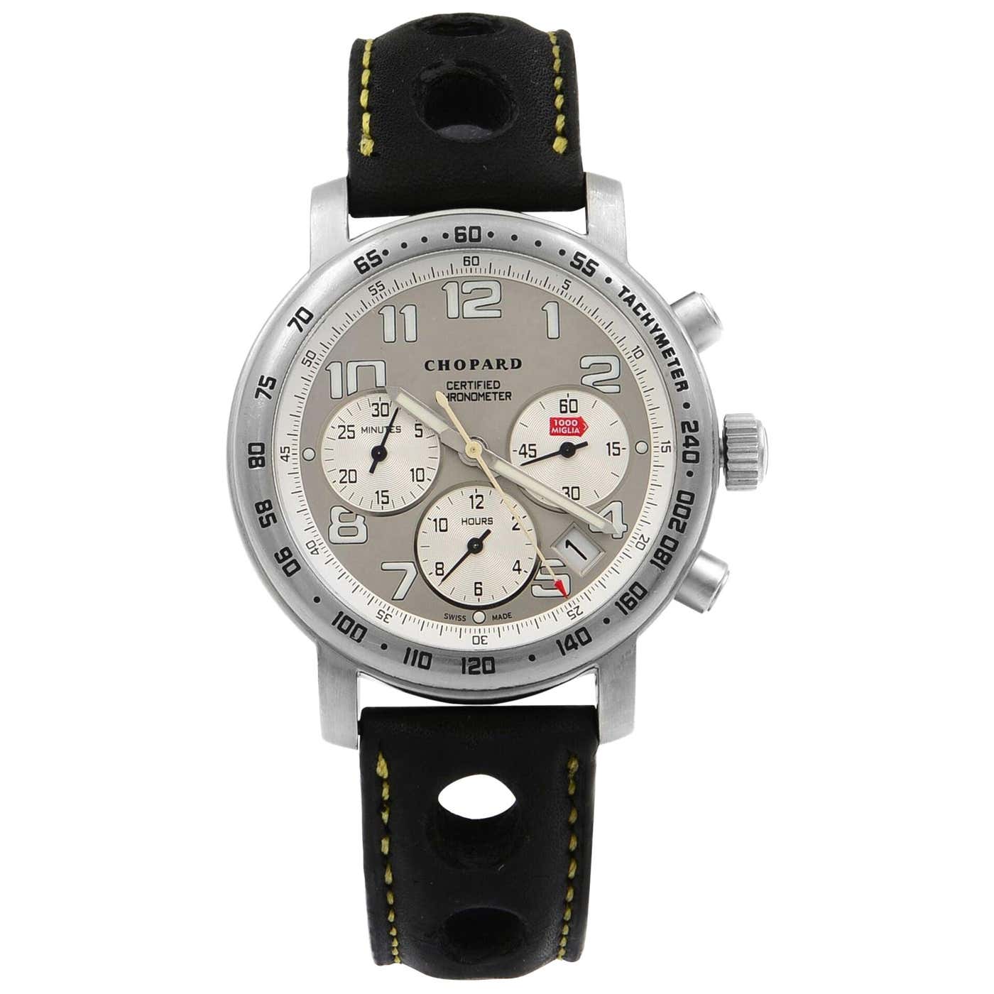 Chopard Mile Miglia Titanium Silver Dial Automatic Men's Watch 16/8915 ...