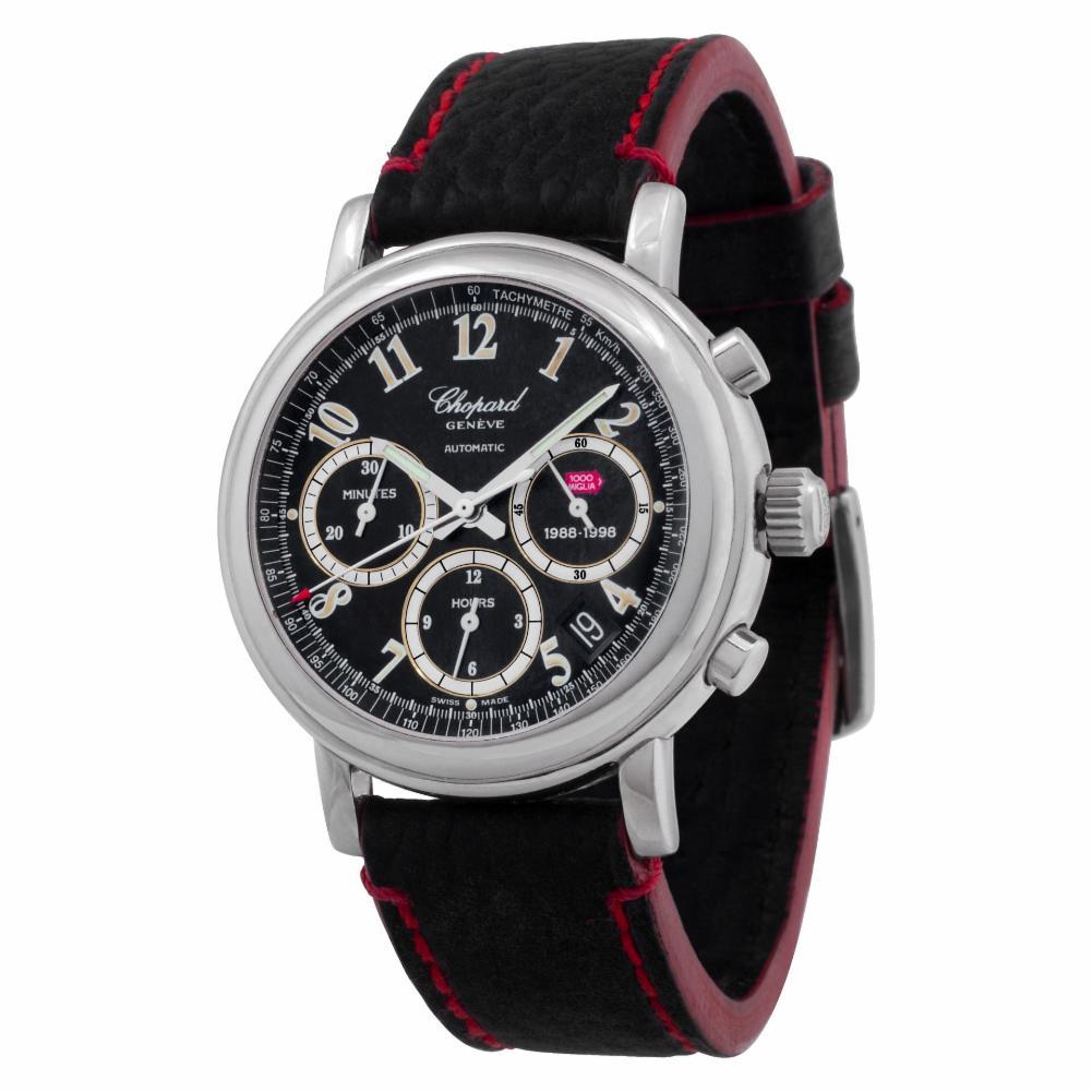 Modern Chopard Mille Miglia 8331 Stainless Steel Black Dial Automatic Watch For Sale