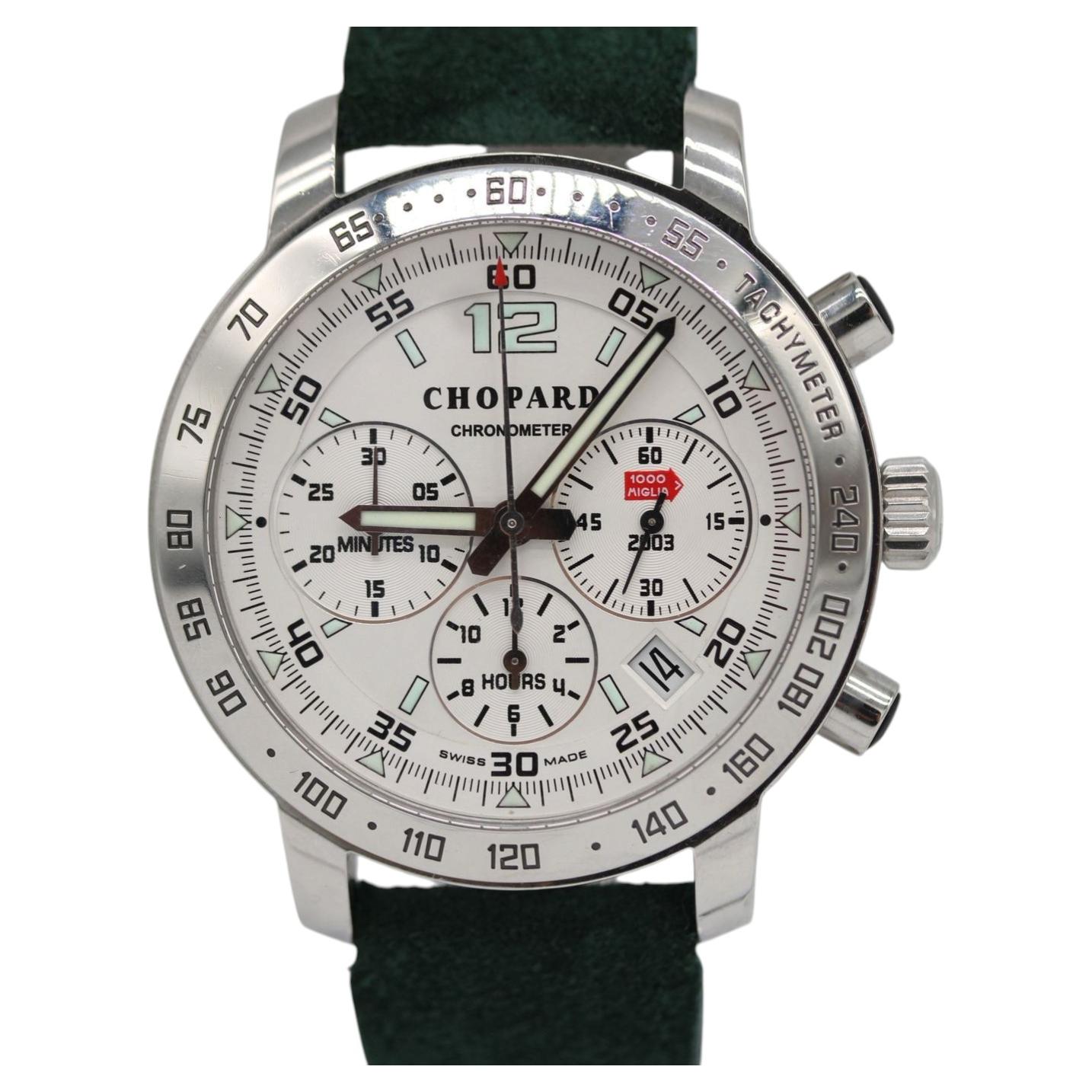 Chronographe Chopard Mille Miglia 8932 – 40 mm  Automatique – Cadran blanc en vente