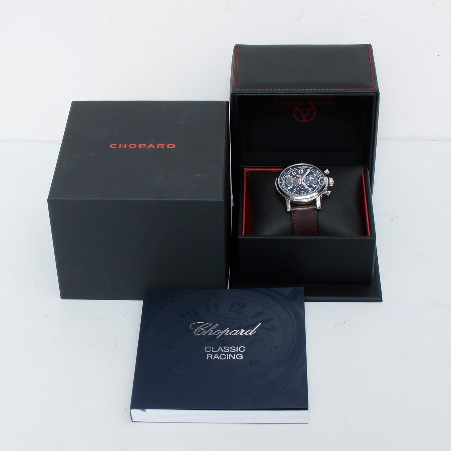 Chopard Mille Miglia Chronograph Men's Steel Watch 8580 For Sale 4