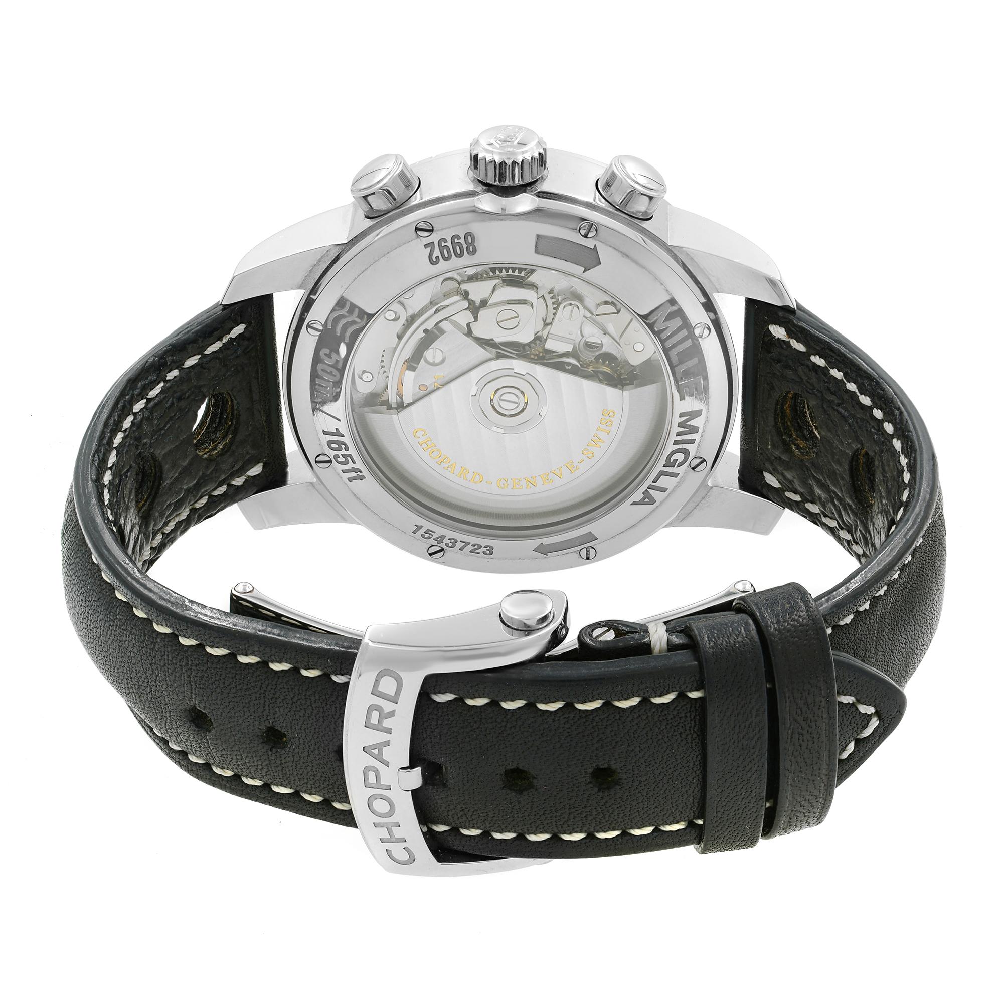 Chopard Mille Miglia GMT Steel Black Dial Automatic Men’s Watch 168992-3001 1
