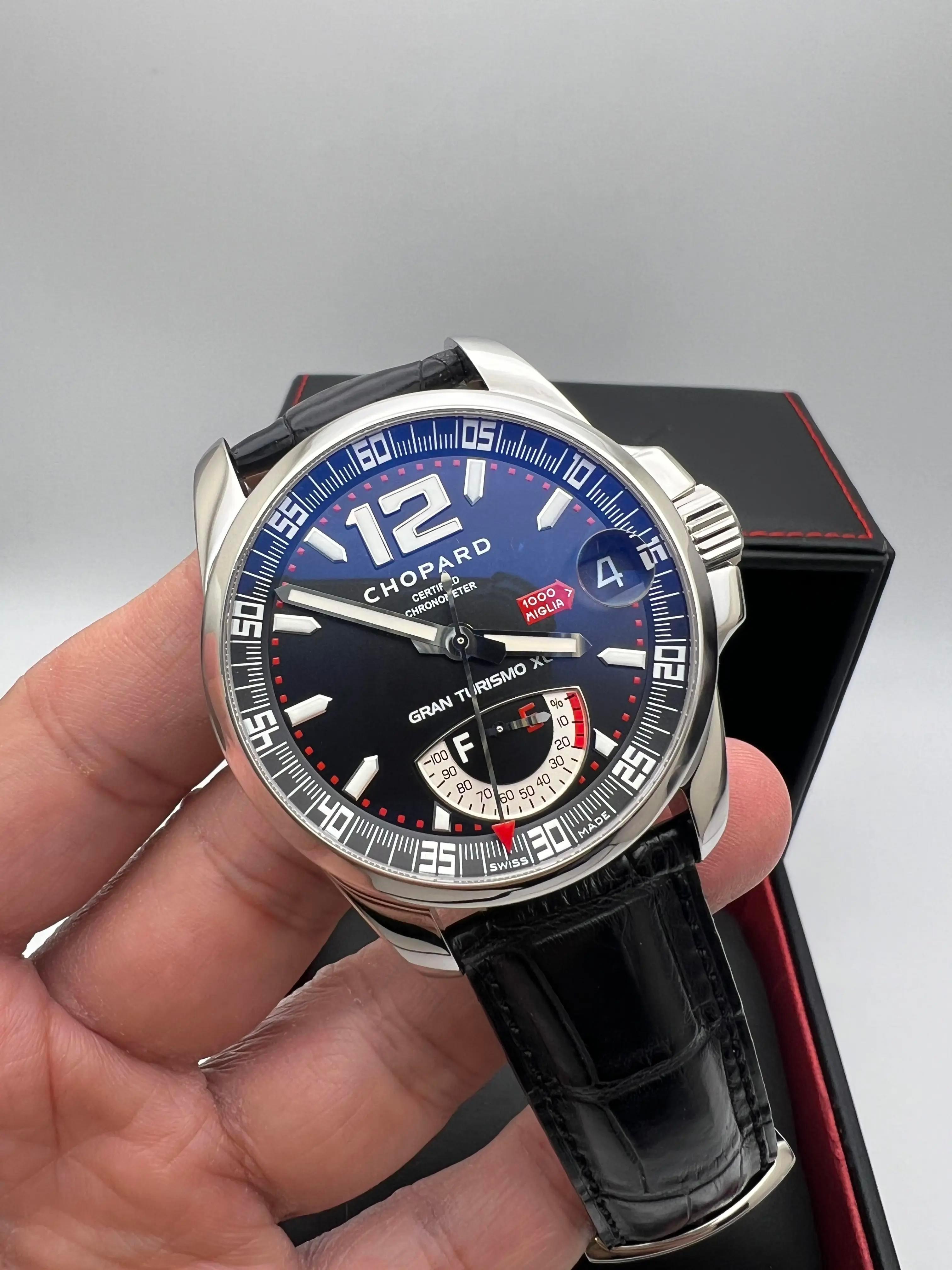 Chopard Mille Miglia Gran Turismo XL Riserva di Carica 16/8457 Quadrante Nero Set Completo in vendita 1