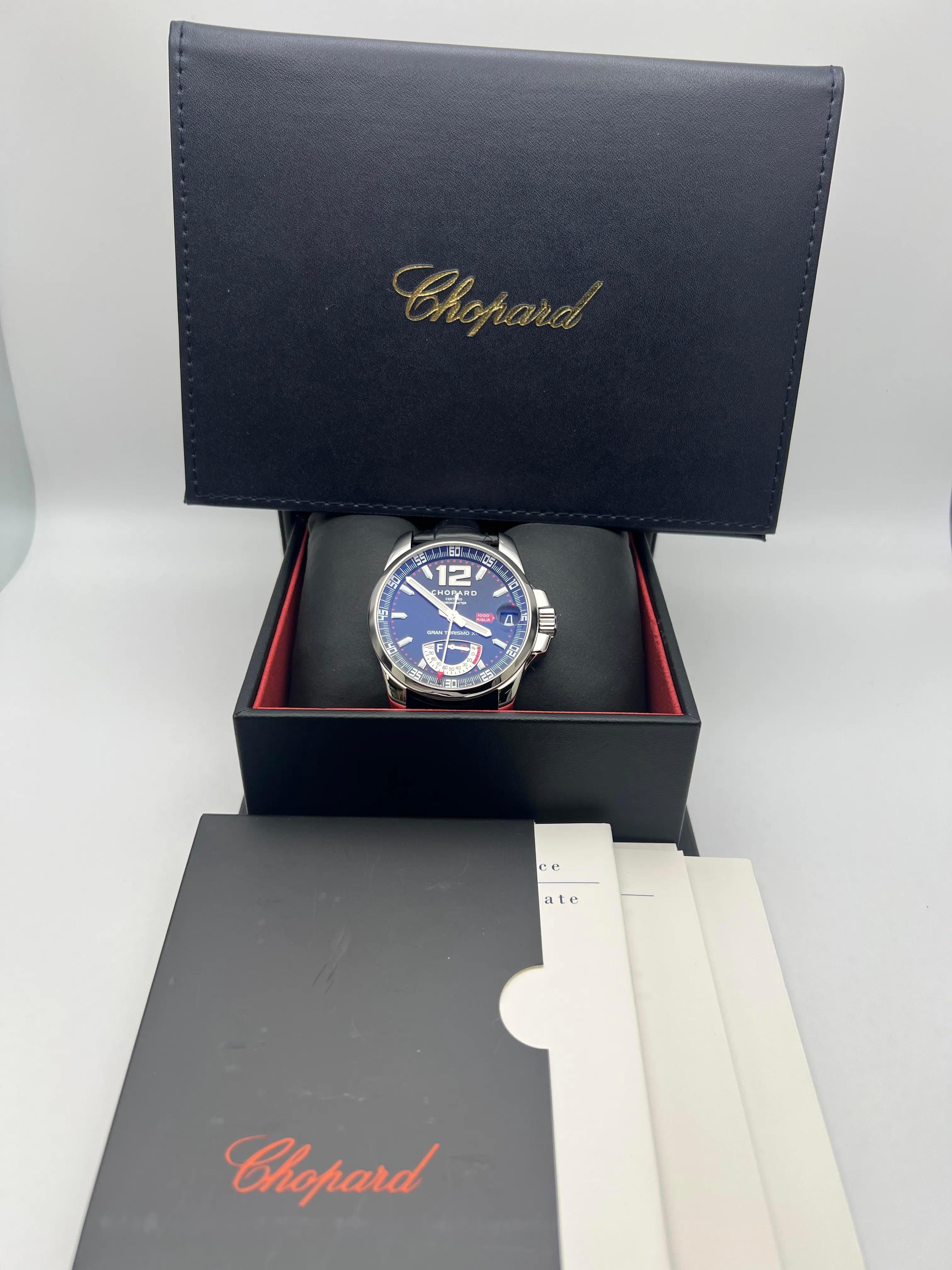 Chopard Mille Miglia Gran Turismo XL Riserva di Carica 16/8457 Quadrante Nero Set Completo in vendita 2