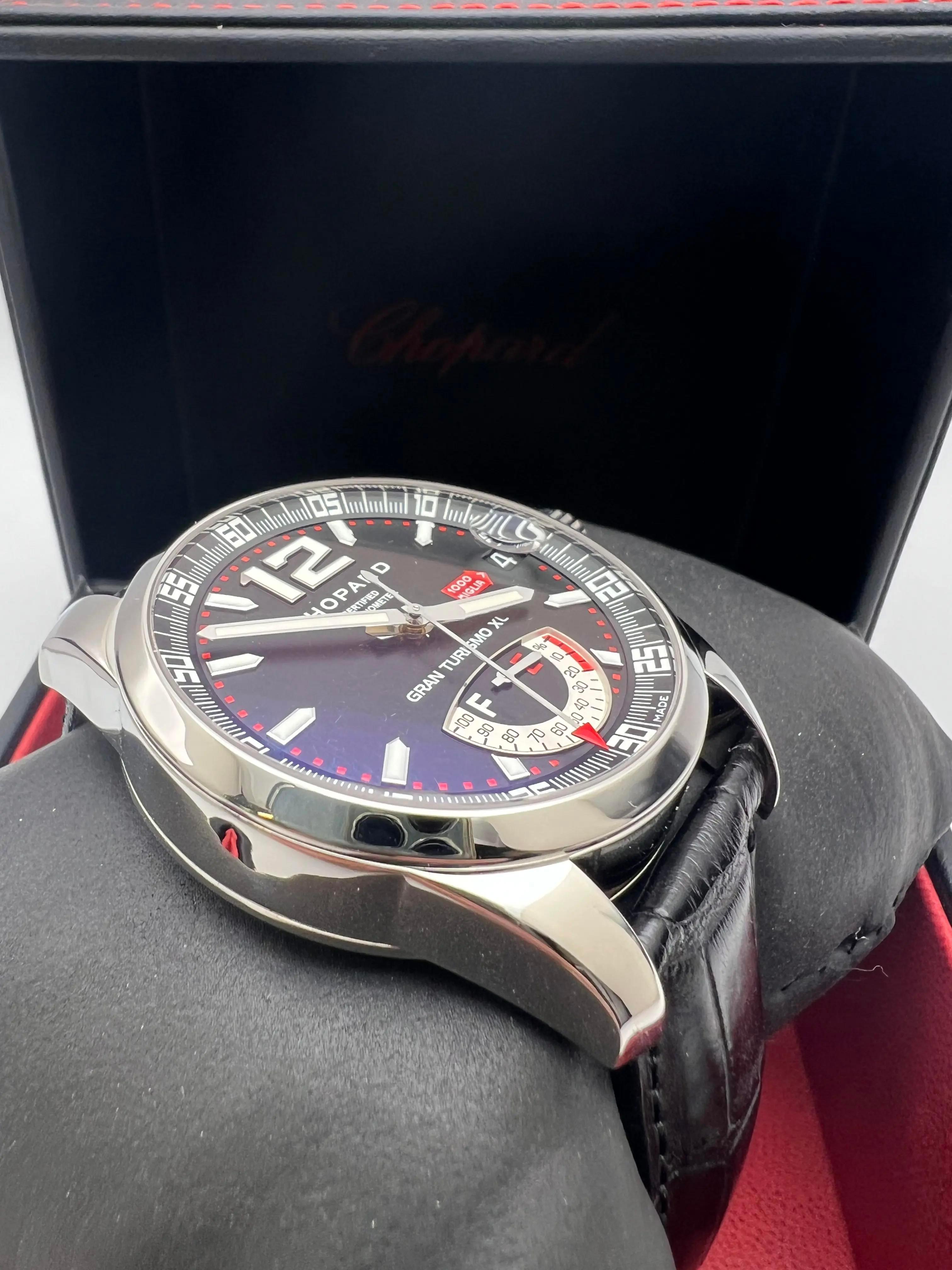 Chopard Mille Miglia Gran Turismo XL Riserva di Carica 16/8457 Quadrante Nero Set Completo in vendita 4