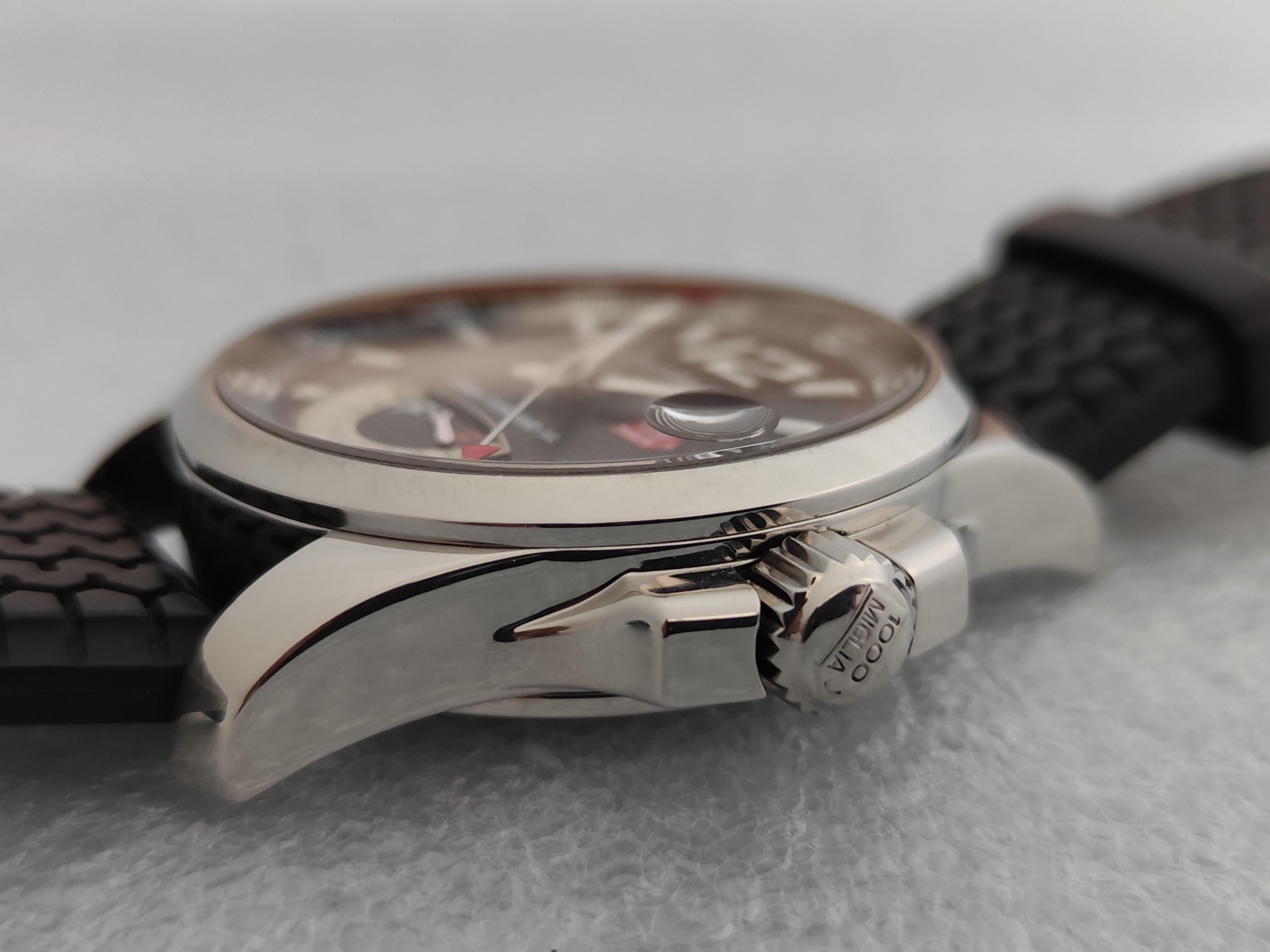 Chopard Mille Miglia Gran Turismo XL Power Reserve 8997 Schwarzes Reifenarmband Uhr im Angebot 10