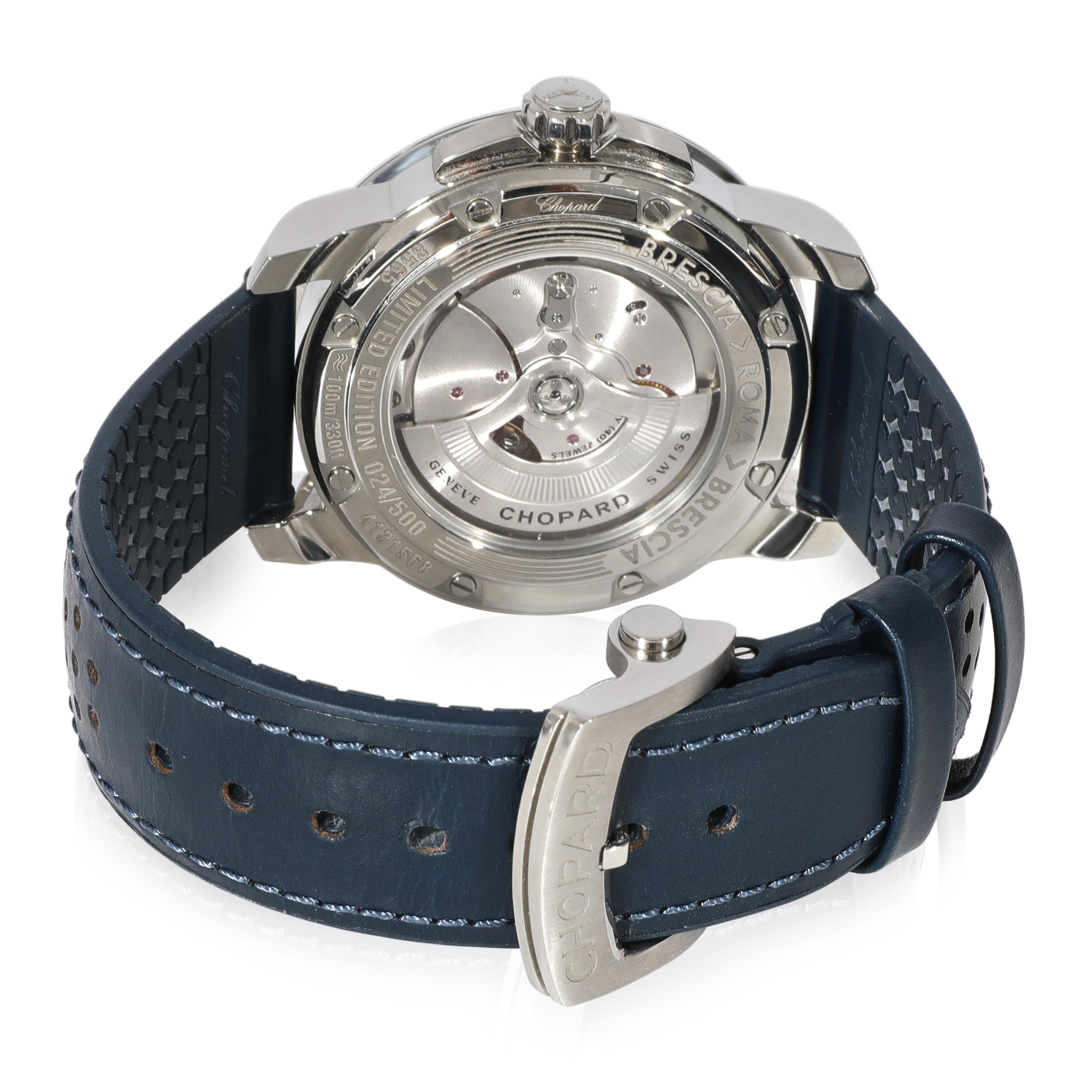 Chopard Mille Miglia GTS Power Control 168566-3011 Men's Watch in  Stainless Ste

SKU: 125542

PRIMARY DETAILS
Brand: Chopard
Model: Mille Miglia GTS Power Control
Country of Origin: Switzerland
Movement Type: Mechanical: Hand-winding
Year