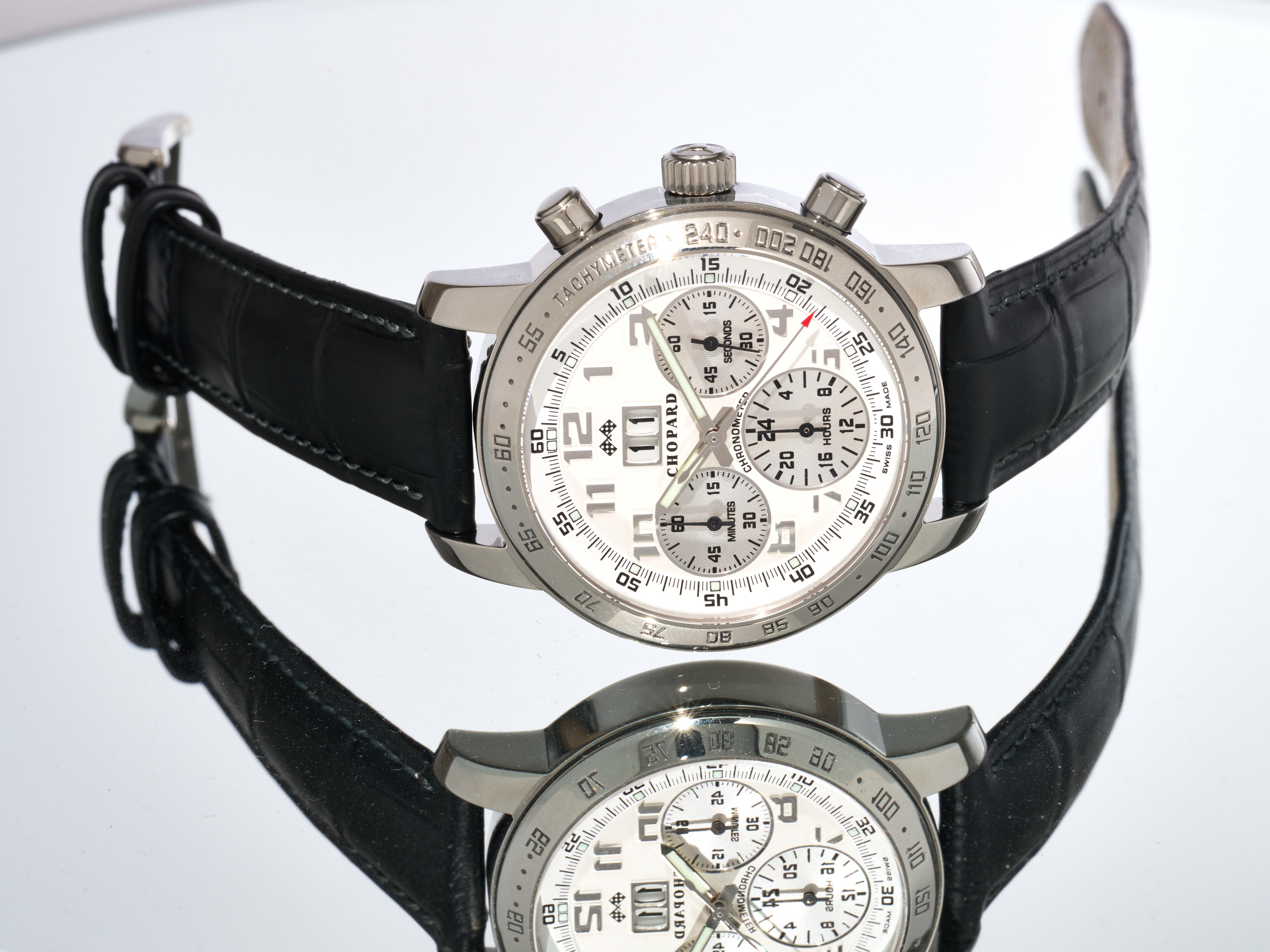 Chopard Mille Miglia  Jackie Ickx Edition 3 40.5mm 24hr Chronograph 168934-3001 For Sale 7