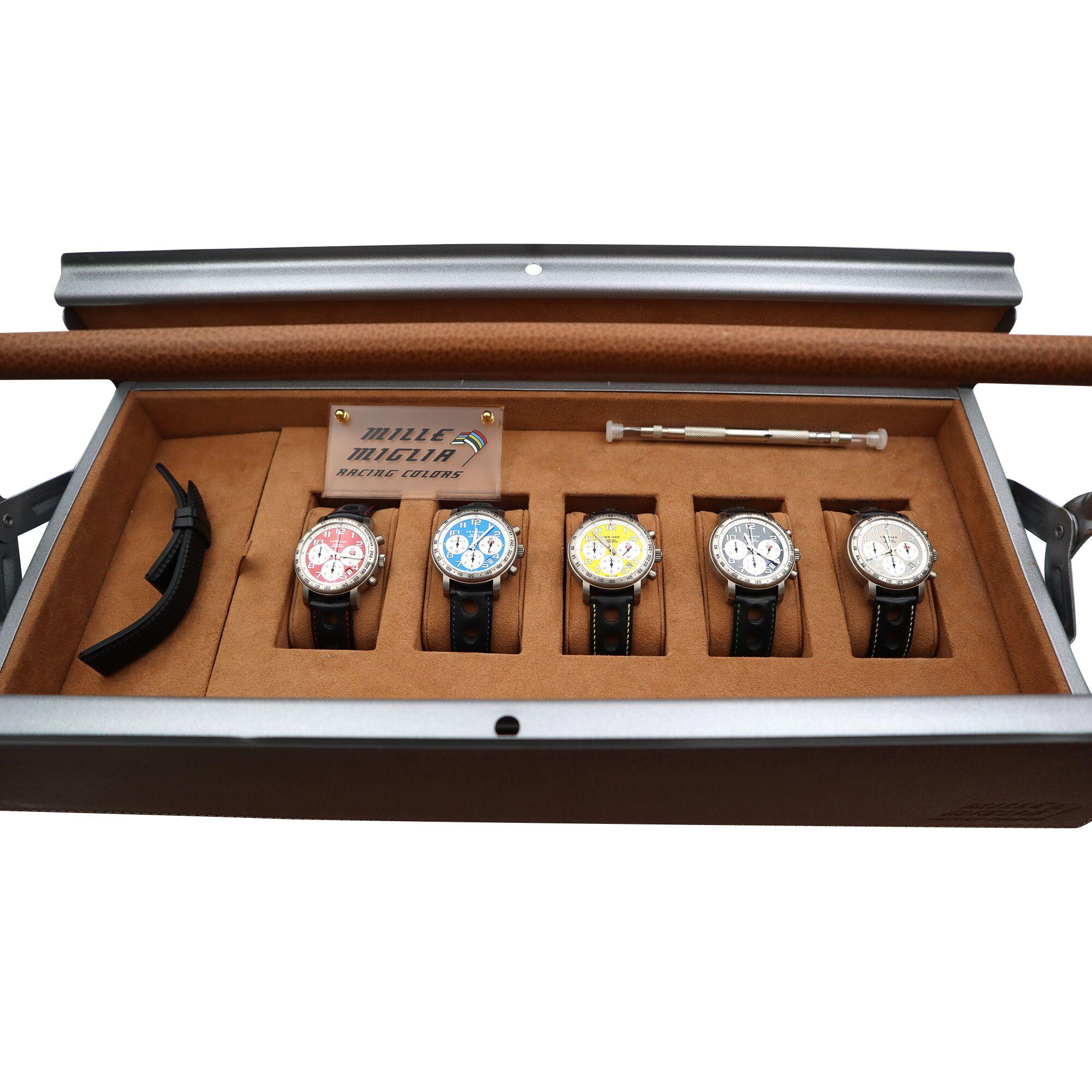 Men's Chopard Mille Miglia Racing Colors Collection Titanium Set of 5 Automatic Watch