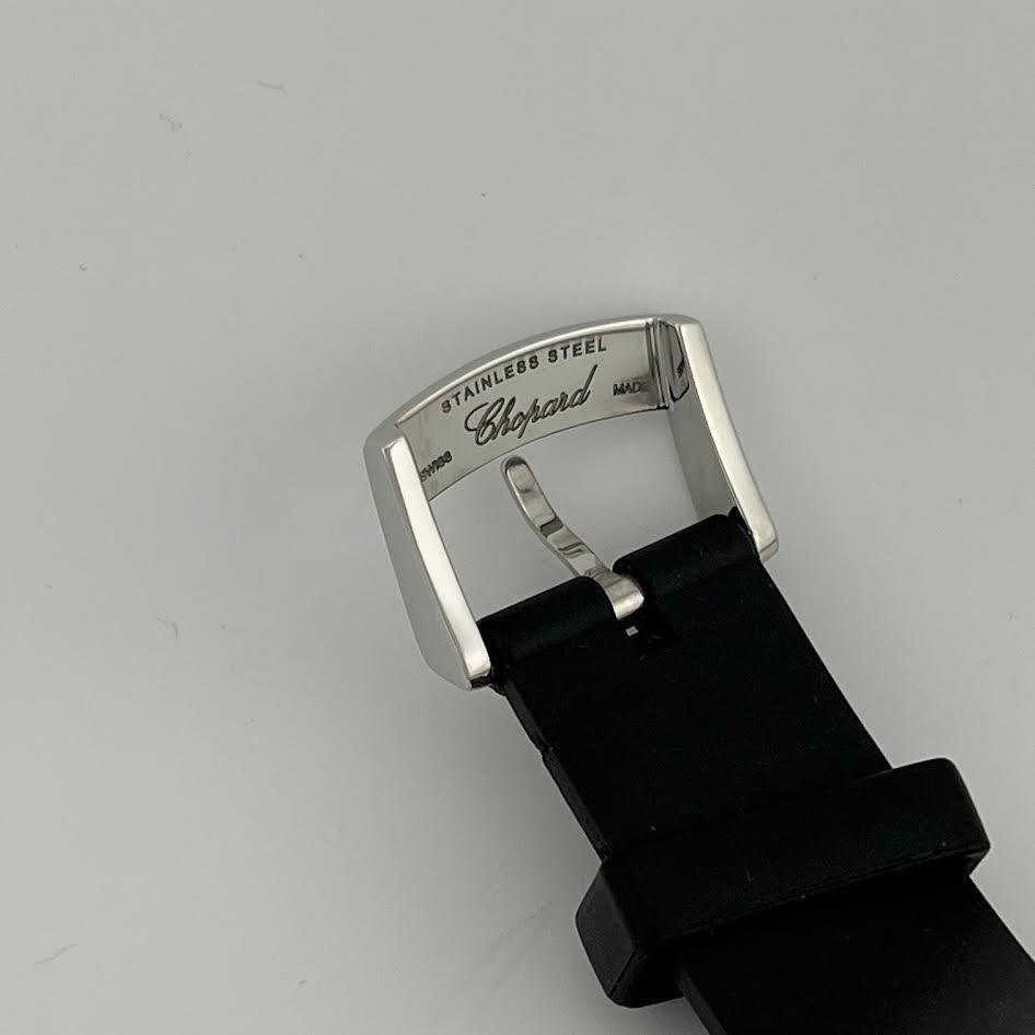 Chopard Milly Miglia Cronografo 168589 42mm Quadrante Nero Acciaio Inox in vendita 3