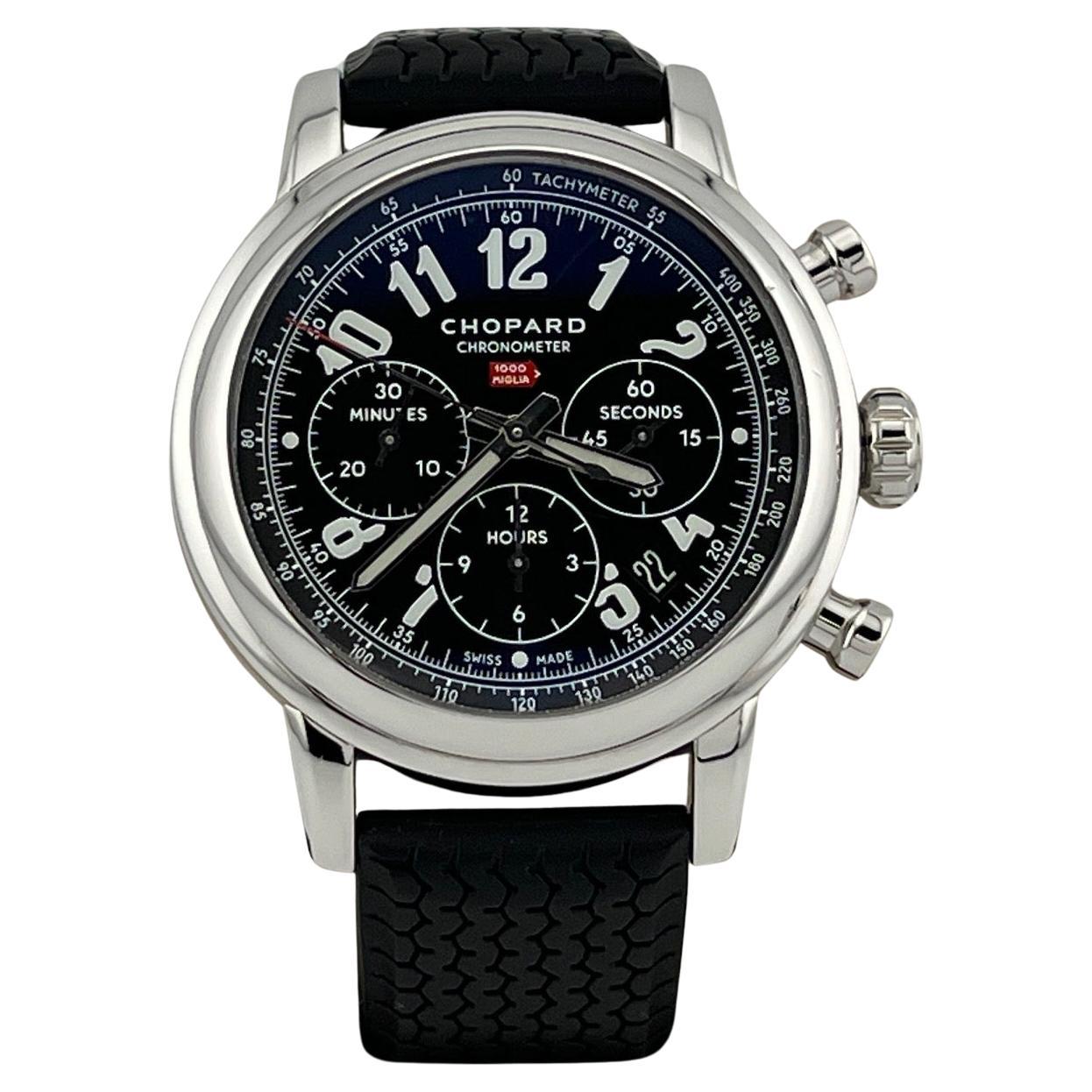 Chopard Milly Miglia Cronografo 168589 42mm Quadrante Nero Acciaio Inox