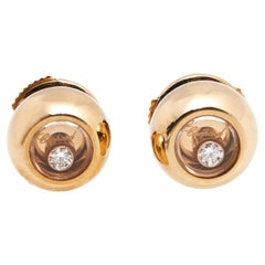 Chopard Miss Happy Diamonds 18k Rose Gold Earrings