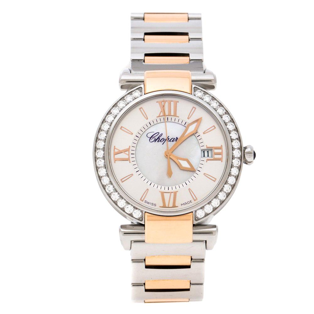 Chopard Mother of Pearl 18K Rose Gold Stainless Steel Women's Wristwatch 36 mm