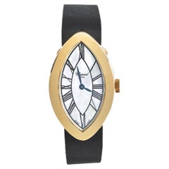 Chopard Mother of Pearl 18K Yellow Gold Satin 12/7437/8 Women's Wristwatch 23 mm