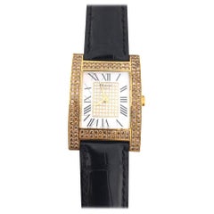 Gelbgolduhr von Chopard aus Perlmutt und Diamanten 17/3451/55