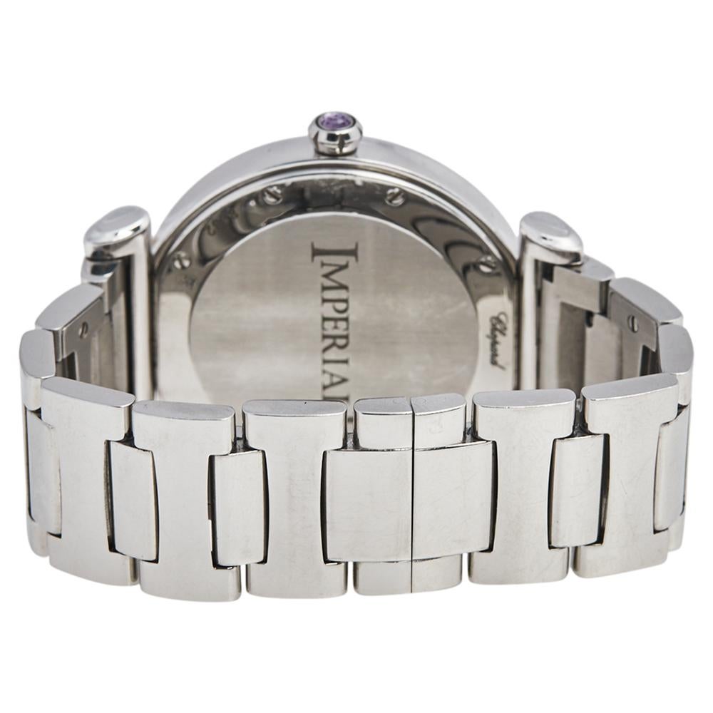 Chopard Mother of Pearl Diamonds Imperiale 388532-3004 Women's Wristwatch 35 mm In Good Condition In Dubai, Al Qouz 2