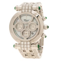 Chopard Mother of Pearl White Gold and Diamonds Imperiale Women's Wristwatch 37