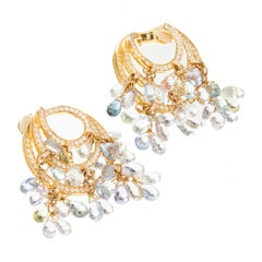Mehrfarbige Saphir-Diamant-Ohrringe von Chopard