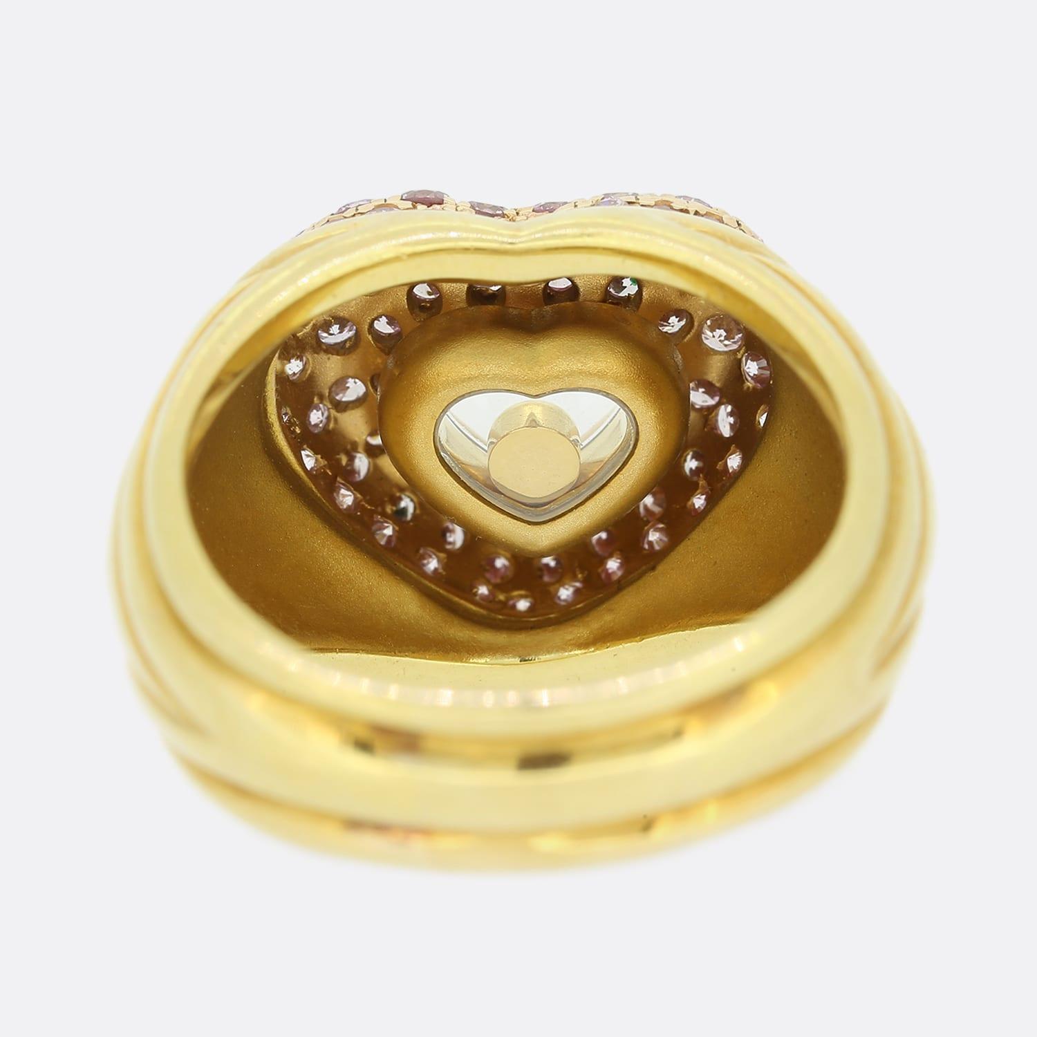 Anello Cuore La Vie En Rose con diamante rosa naturale Chopard In condizioni buone in vendita a London, GB