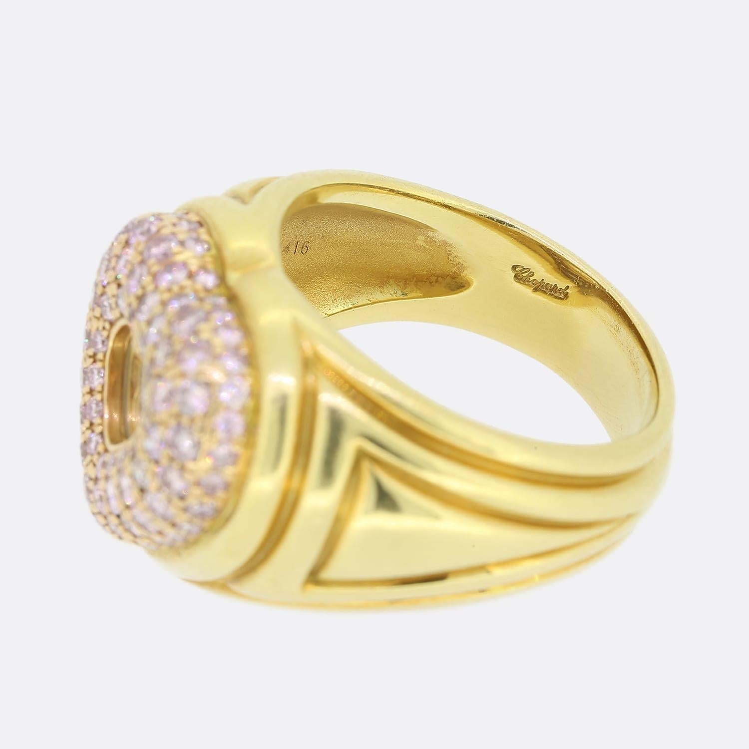 Anello Cuore La Vie En Rose con diamante rosa naturale Chopard in vendita 1