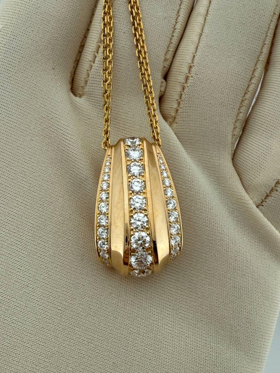 Donna Chopard Collana La Strada Oro Rosa Diamanti in vendita
