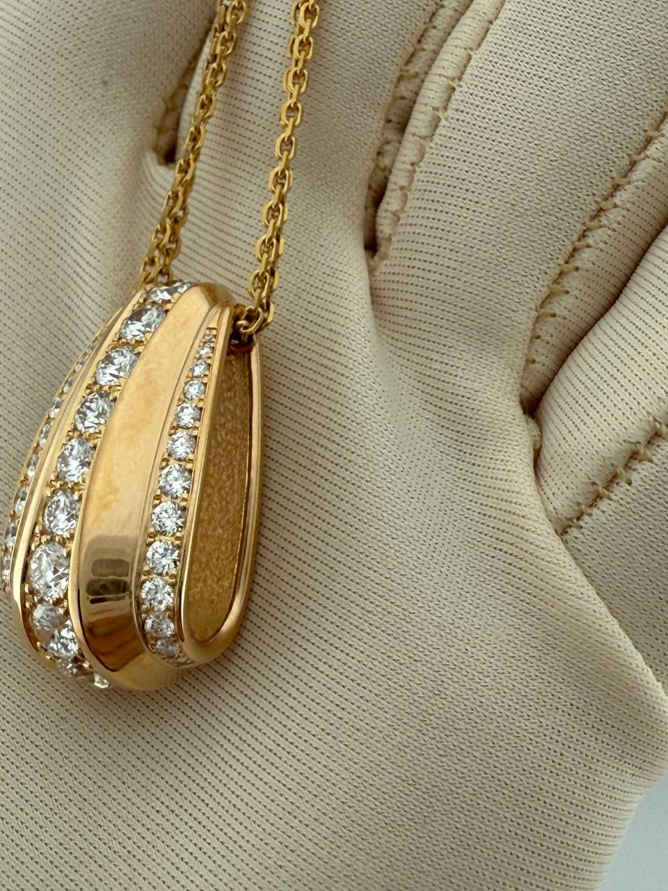 Chopard Collana La Strada Oro Rosa Diamanti in vendita 1