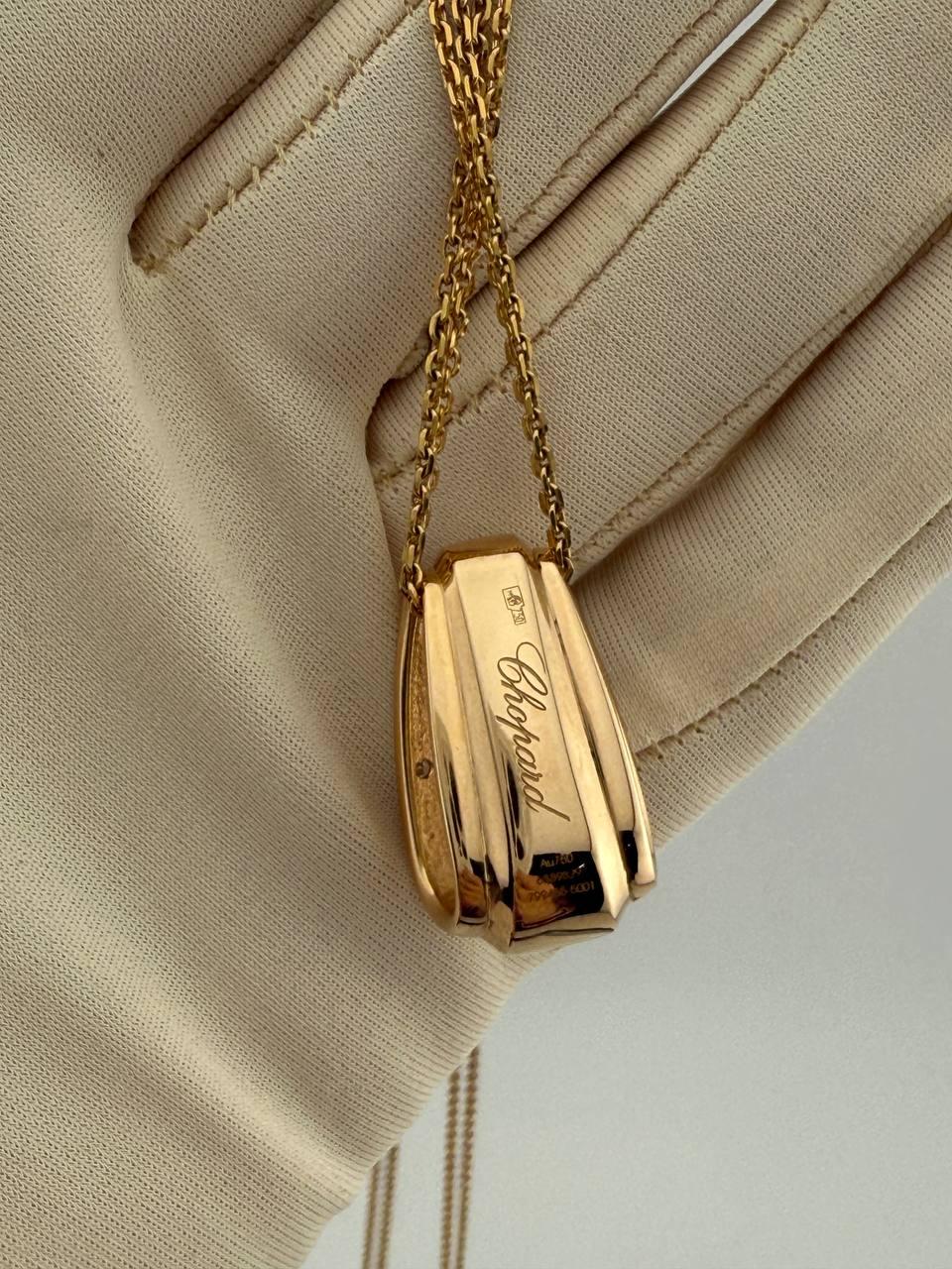 Chopard Collana La Strada Oro Rosa Diamanti in vendita 2