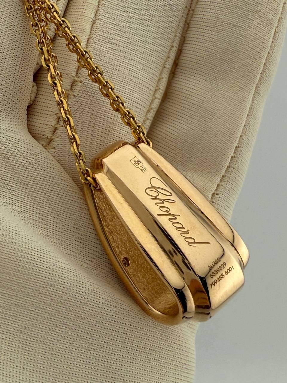 Chopard Collana La Strada Oro Rosa Diamanti in vendita 3