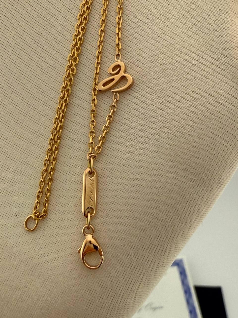 Chopard Collana La Strada Oro Rosa Diamanti in vendita 4