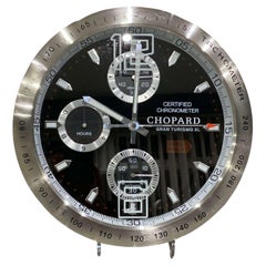 Vintage Chopard Officially Certified Chronometer Gran Turismo Chrome Wall Clock 
