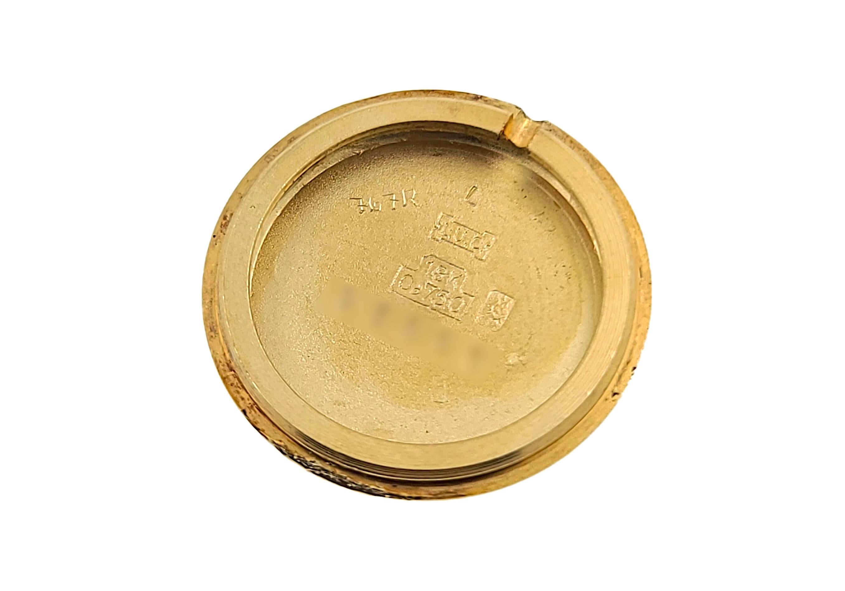 Chopard Onyx Dial 1970 Large 18k Yellow Gold Rare Flying Saucer Disco Volante Ju 3