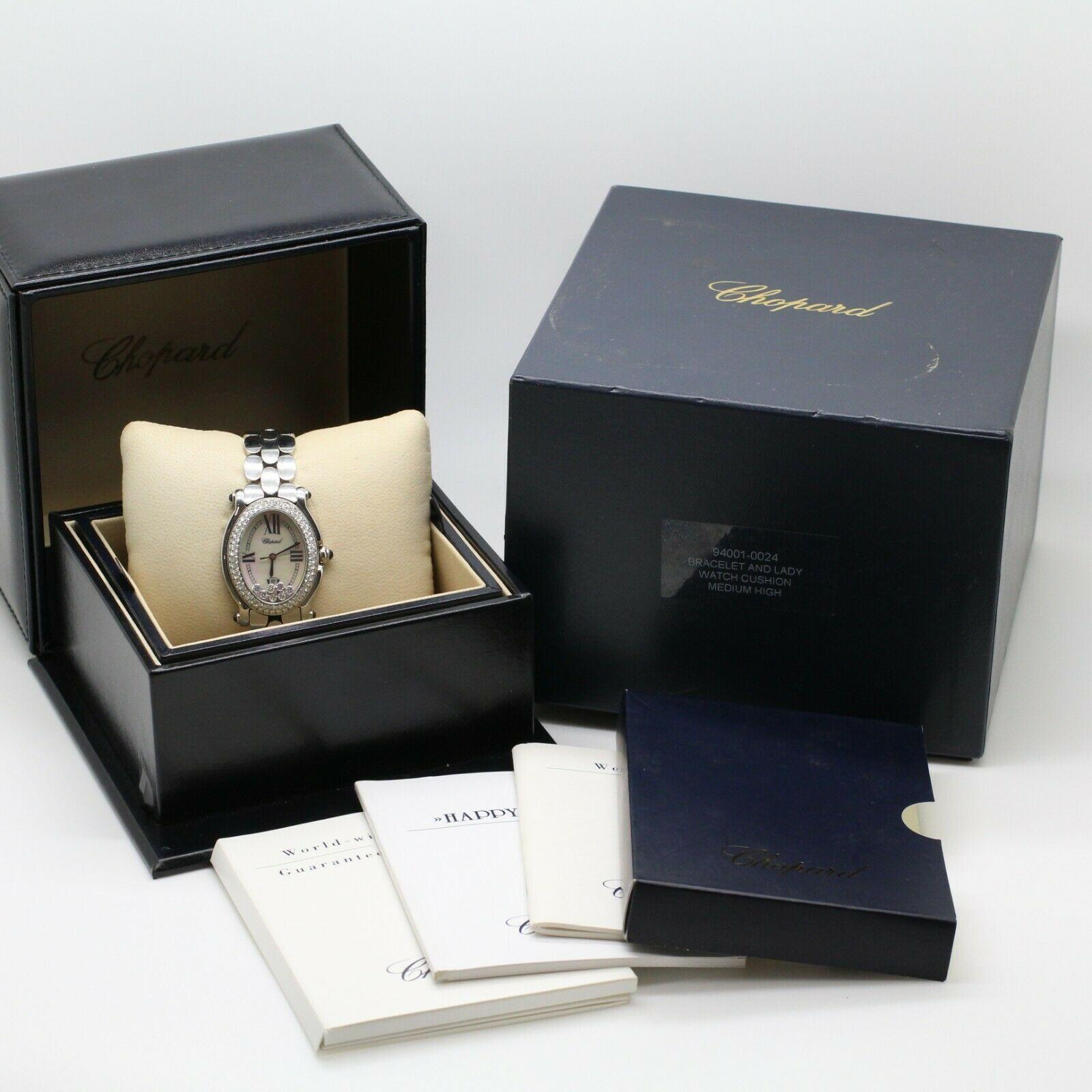 Chopard Oval Diamond and Stainless Steel Watch 1