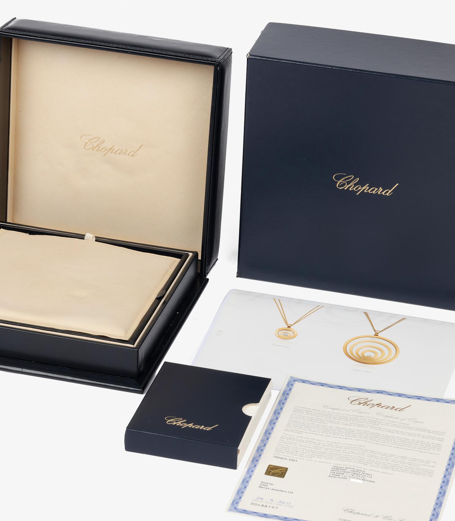 Ciondolo Chopard con pavé di diamanti in oro bianco 18 ct. In condizioni ottime in vendita a Bishop's Stortford, Hertfordshire