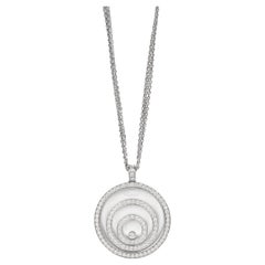 Chopard Pavé Diamond 18ct White Gold Happy Spirit Pendant