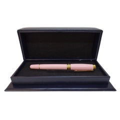 Chopard Pink Diamants “Happy fish” ballpoint pen pink resin, gold plated